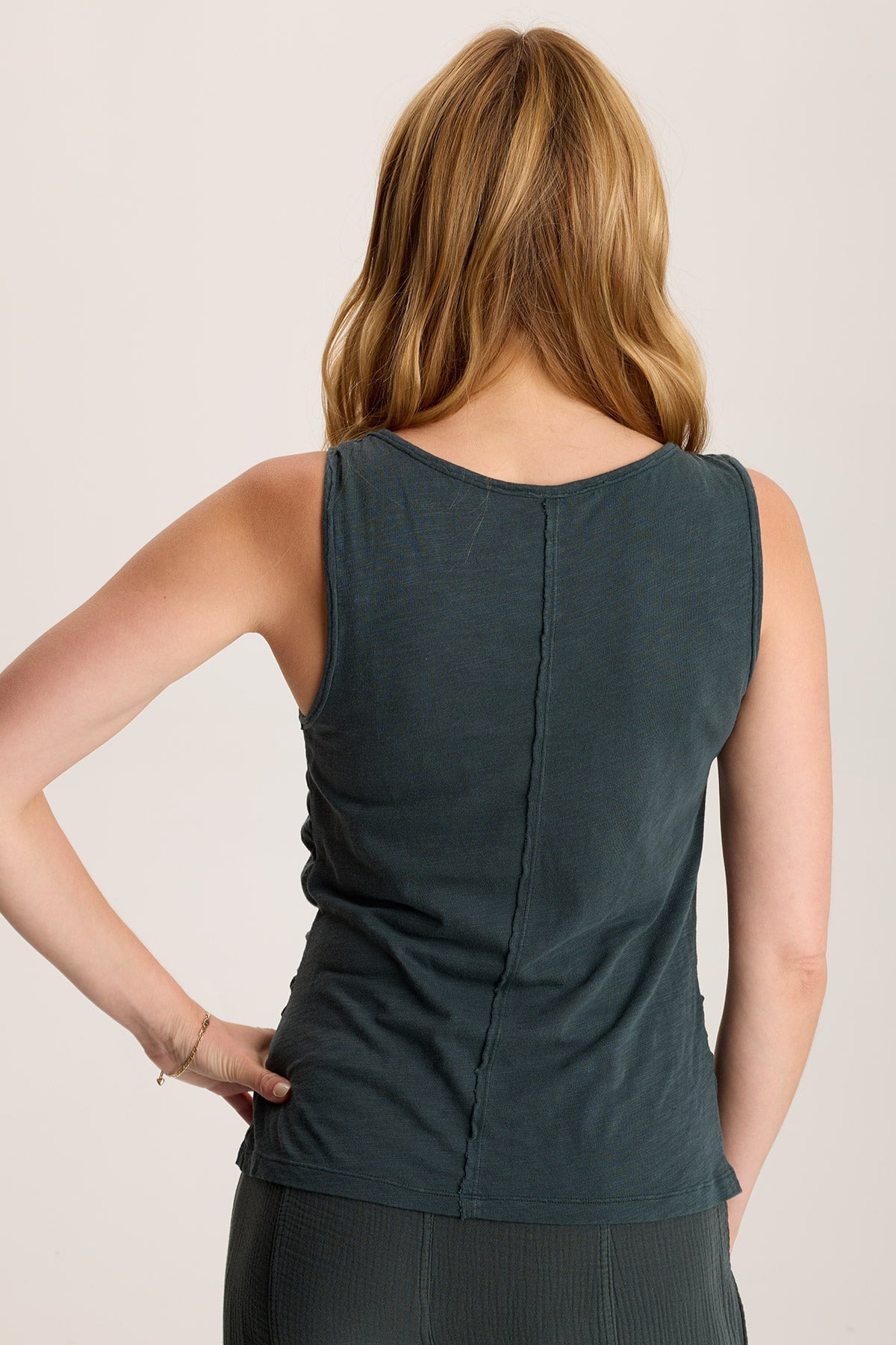 Sherwin Women's Scoop Neck Cinchable Tank Top - Adjustable Strap Casual Summer T-Shirt for Workout, Yoga, Beach & Everyday Wear