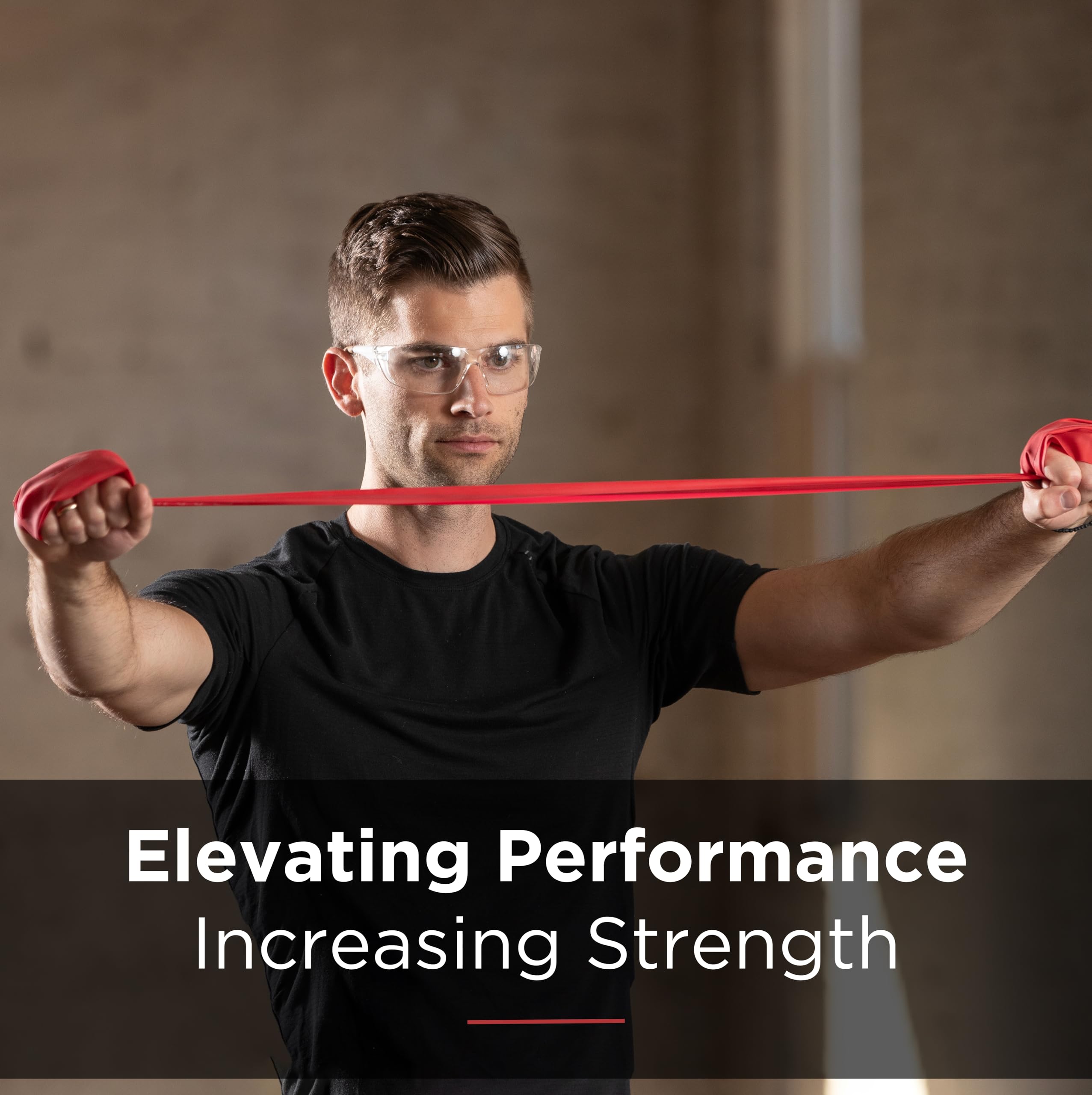 THERABAND Professional Latex Resistance Bands - Medium (Level 3) for Physical Therapy, Home Workouts & Gym Training - 5ft Red Latex Exercise Bands for Rehabilitation, Strength Training & Mobility Exercises - Perfect for Home, Office & Travel Fitness