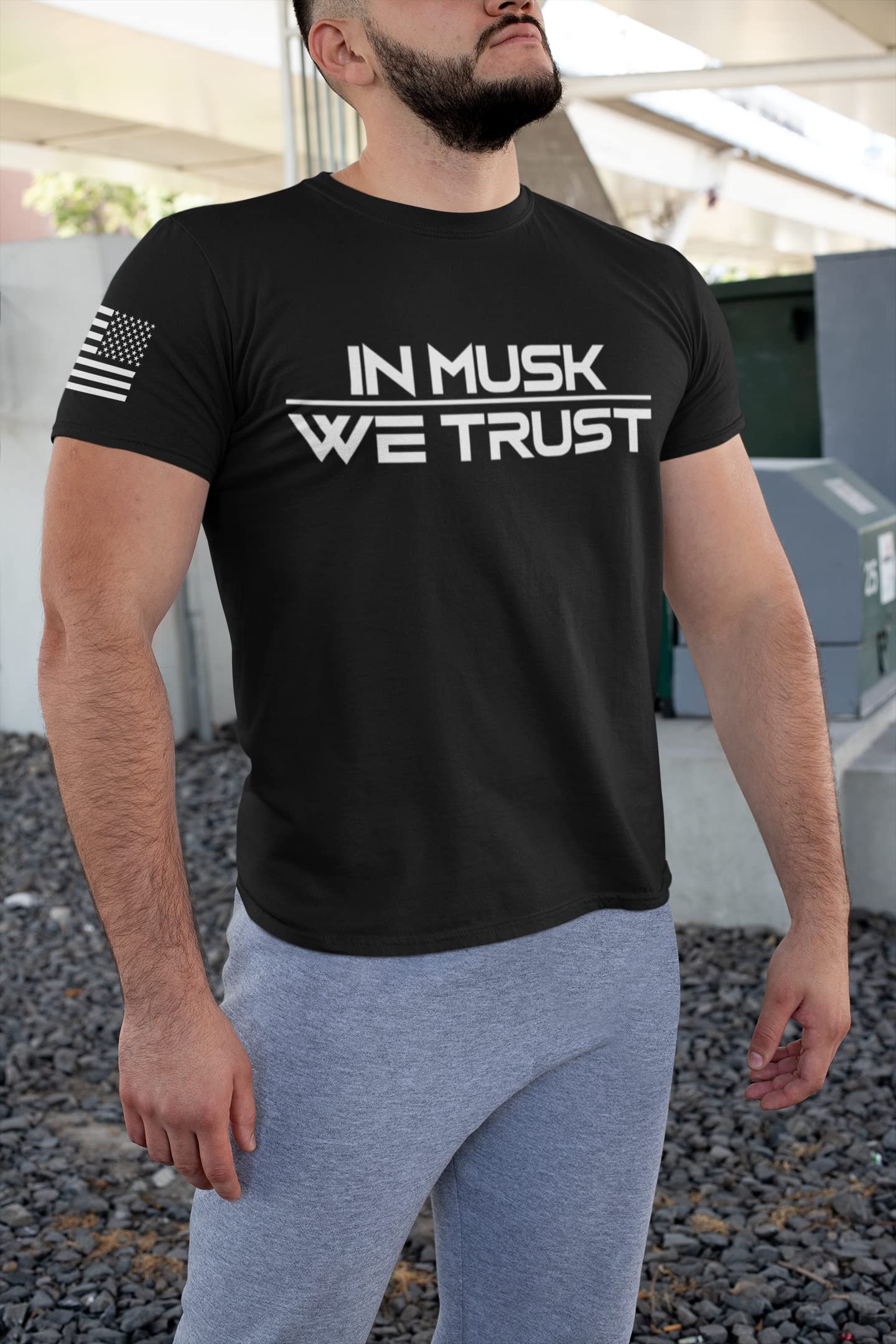 Men's Patriotic T-Shirt - Freedom of Speech Elon Musk Graphic Tee with Stars | Short Sleeve Casual Shirt for Fourth of July, Political Rallies & Everyday Wear