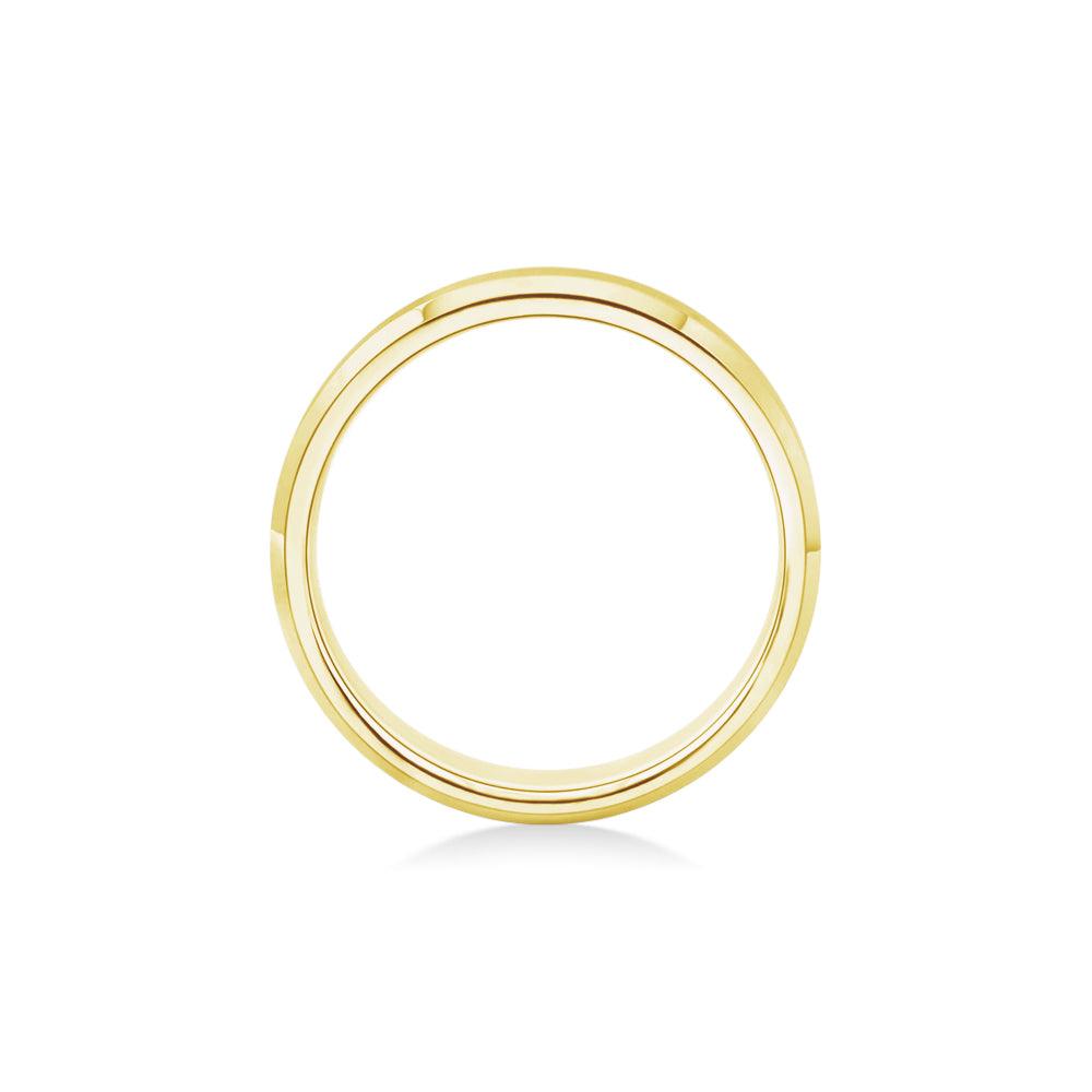 7mm Brushed Finish Men's Wedding Band Ring - Comfort Fit Beveled Edges Tungsten Carbide for Him - Perfect for Engagement, Anniversary & Everyday Wear
