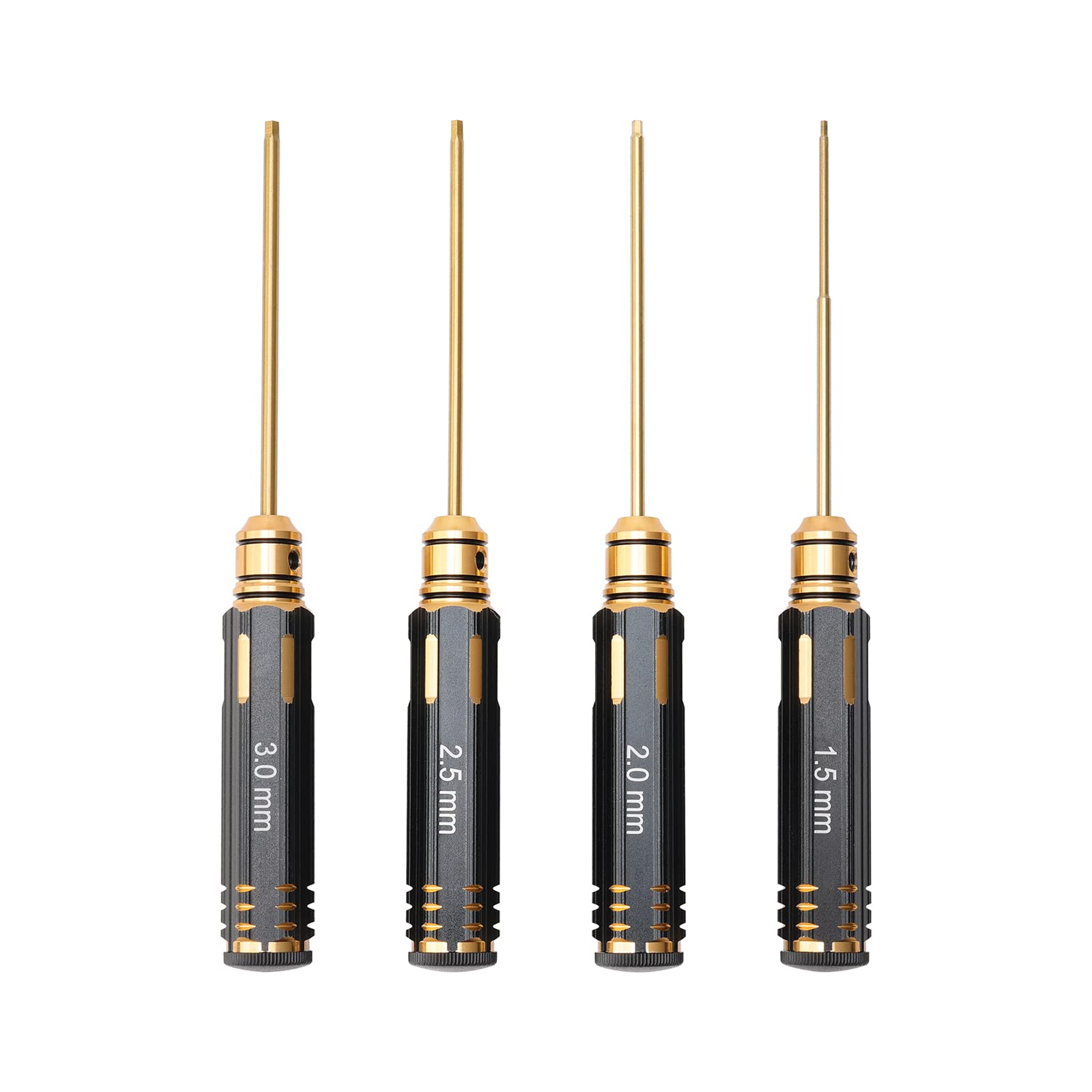 4Pcs RC Car Hex Screwdriver Kit - 1.5/2.0/2.5/3.0mm Hex Nut Driver Set for RC FPV Racing Drones, Quadcopters, Helicopters & Model Cars - Essential Repair Tool for RC Enthusiasts & Hobbyists - Perfect for Maintenance, Upgrades & Quick Fixes