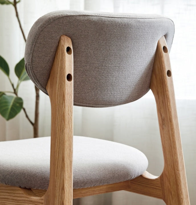4-Piece Solid Wood Dining Chair Set - Oak, Ash & Black Walnut - Perfect for Kitchen, Dining Room & Farmhouse Decor