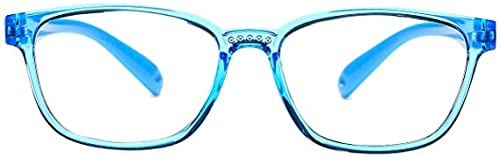 Blue Light Blocking Glasses for Kids - Anti Eyestrain Computer Gaming Glasses for Boys & Girls - Unbreakable Frame for TV, Reading & Phone Use - Protect Eyes During Screen Time & Online Classes