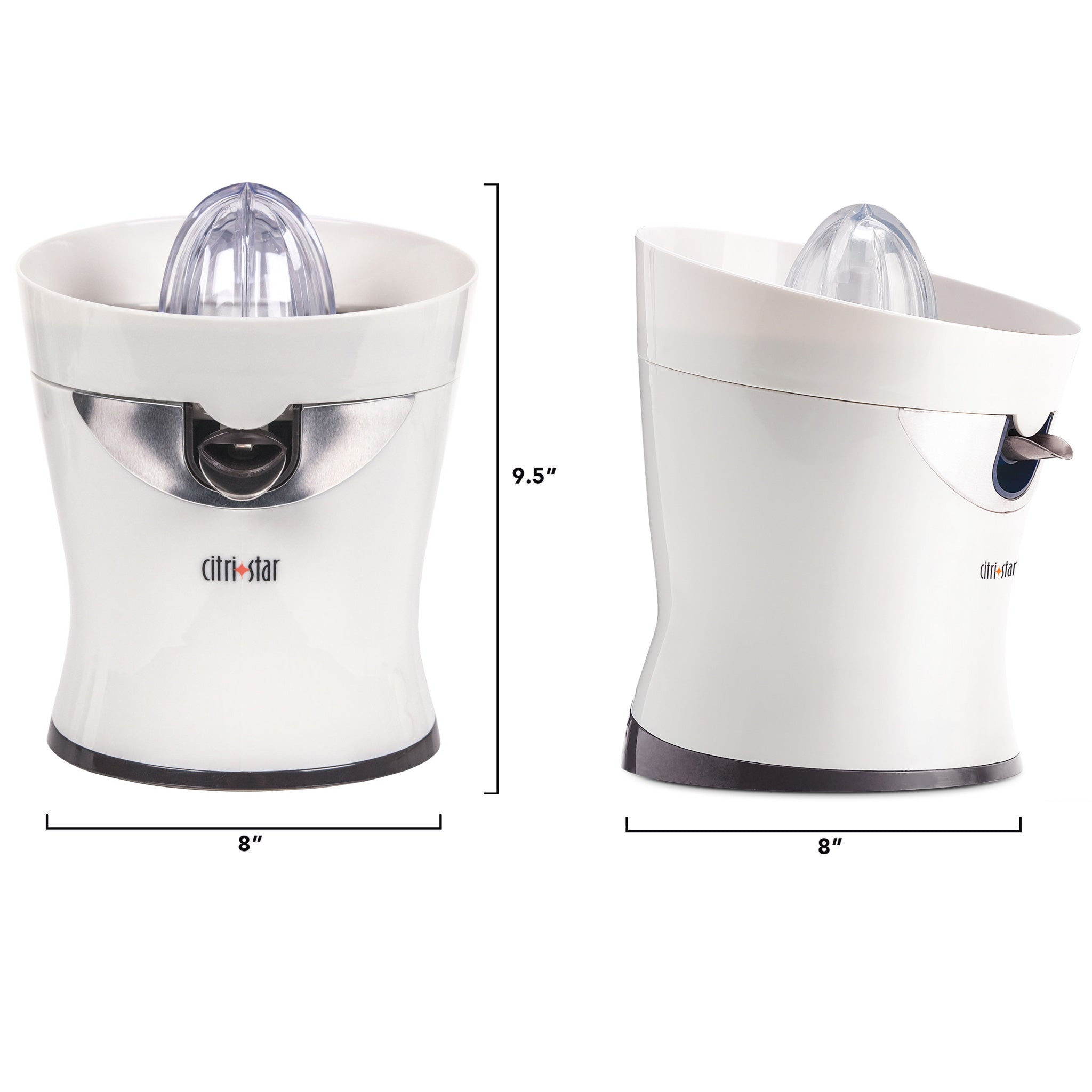 Refurbished Citristar® Citrus Juicer - Electric Orange Lemon Squeezer for Fresh Juice - Perfect for Home Bars, Breakfast & Healthy Drinks