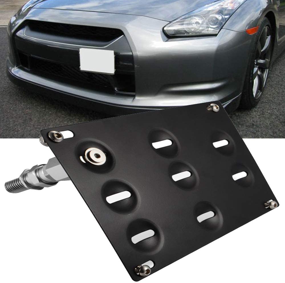 BR License Plate Mounting Kit & Relocator for Nissan 370Z Z34, GTR R35, Sentra, Juke & Infiniti G37/Q60/Q50 (2003-2023) - Perfect for Car Shows & Custom Vehicle Styling