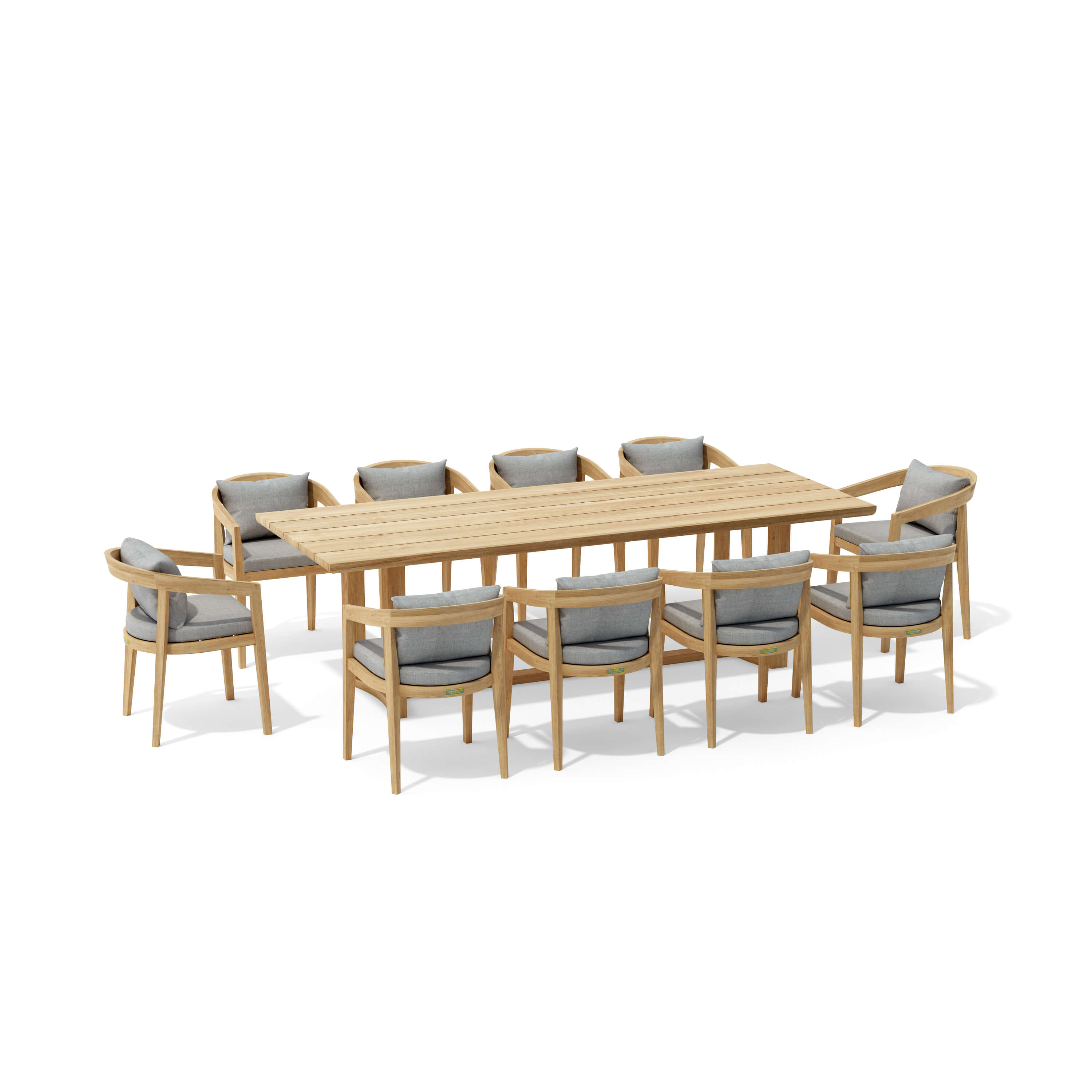 11-Piece Toscana Dining Table Set - Elegant Outdoor Patio Furniture for Garden, Backyard & Poolside Dining | Durable Weather-Resistant Design