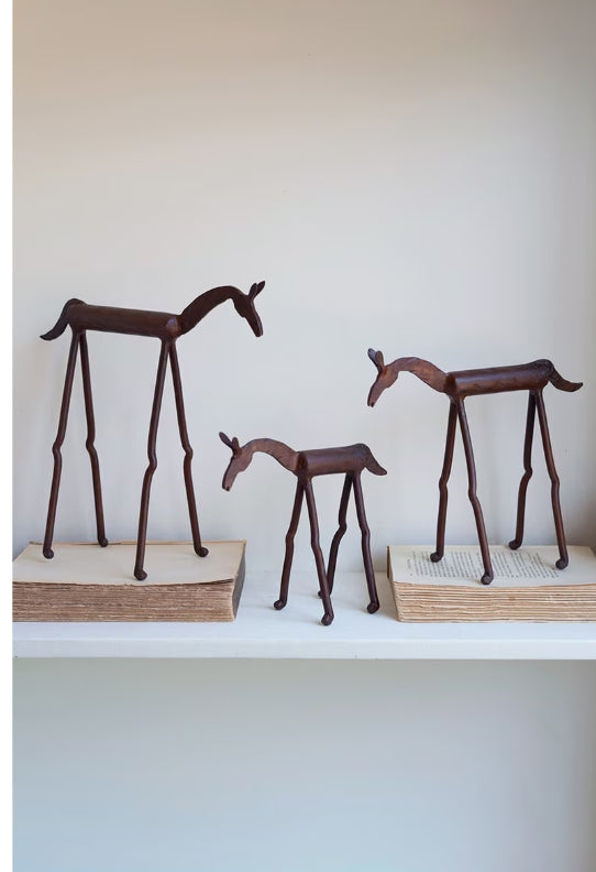 Forged Iron Horses - High-Quality Metal Horse Statues for Home & Garden Decor | Perfect for Farmhouse, Western, and Rustic Interior Design