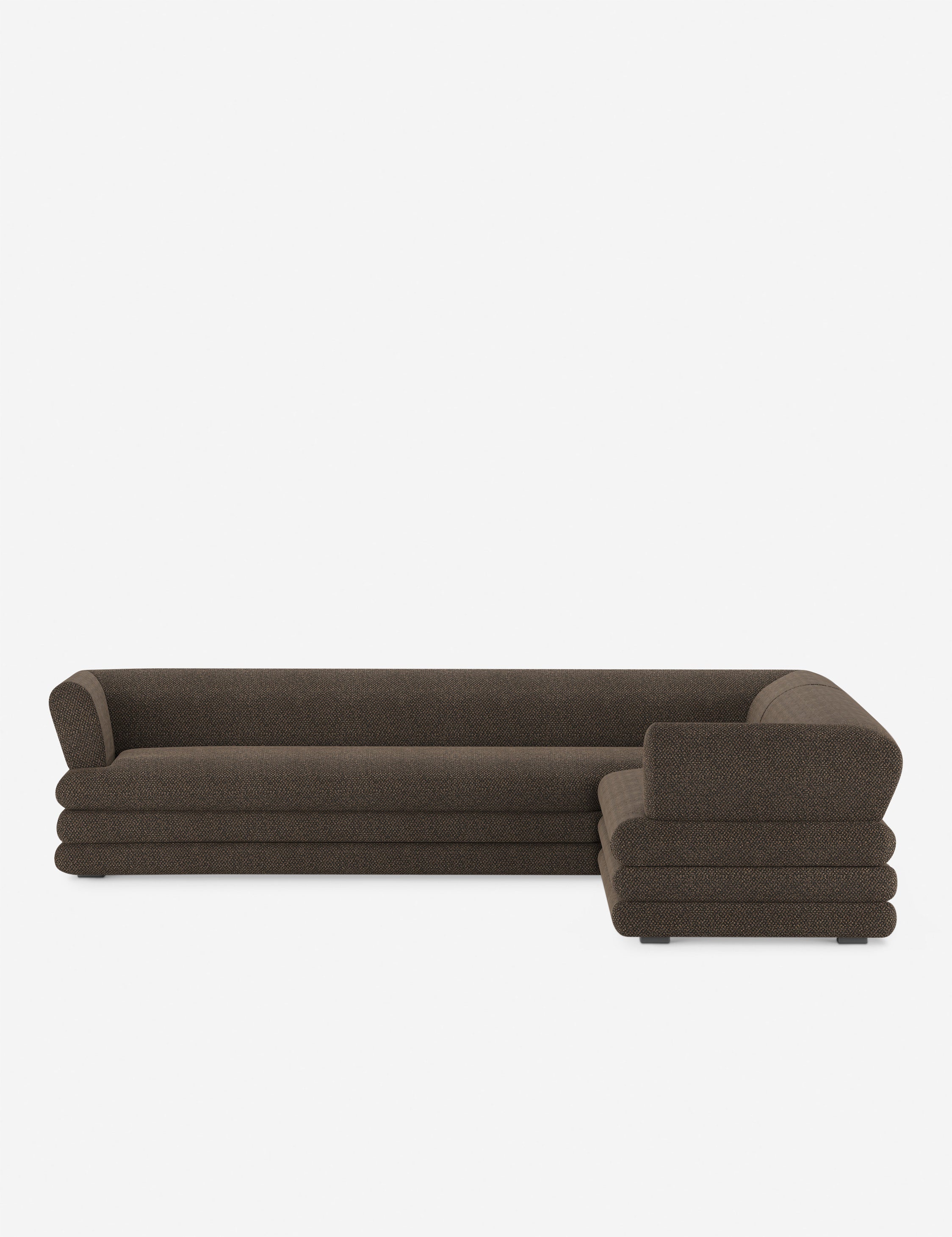 Babs Corner Sectional Sofa by Sarah Sherman Samuel - Modern L-Shaped Couch for Living Room, Lounge & Family Room - Comfortable Fabric Upholstery Sofa Set for Home Decor