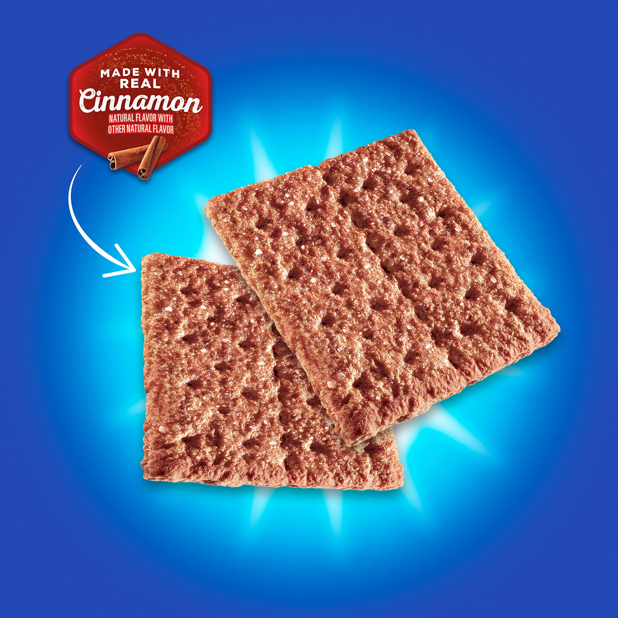 Honey Maid Cinnamon Graham Crackers - 12 Pack (14.4 oz Each) | Bulk Snacks for School Lunch, Office, Parties & Camping | Crunchy Cinnamon Flavored Cookies for Kids & Adults