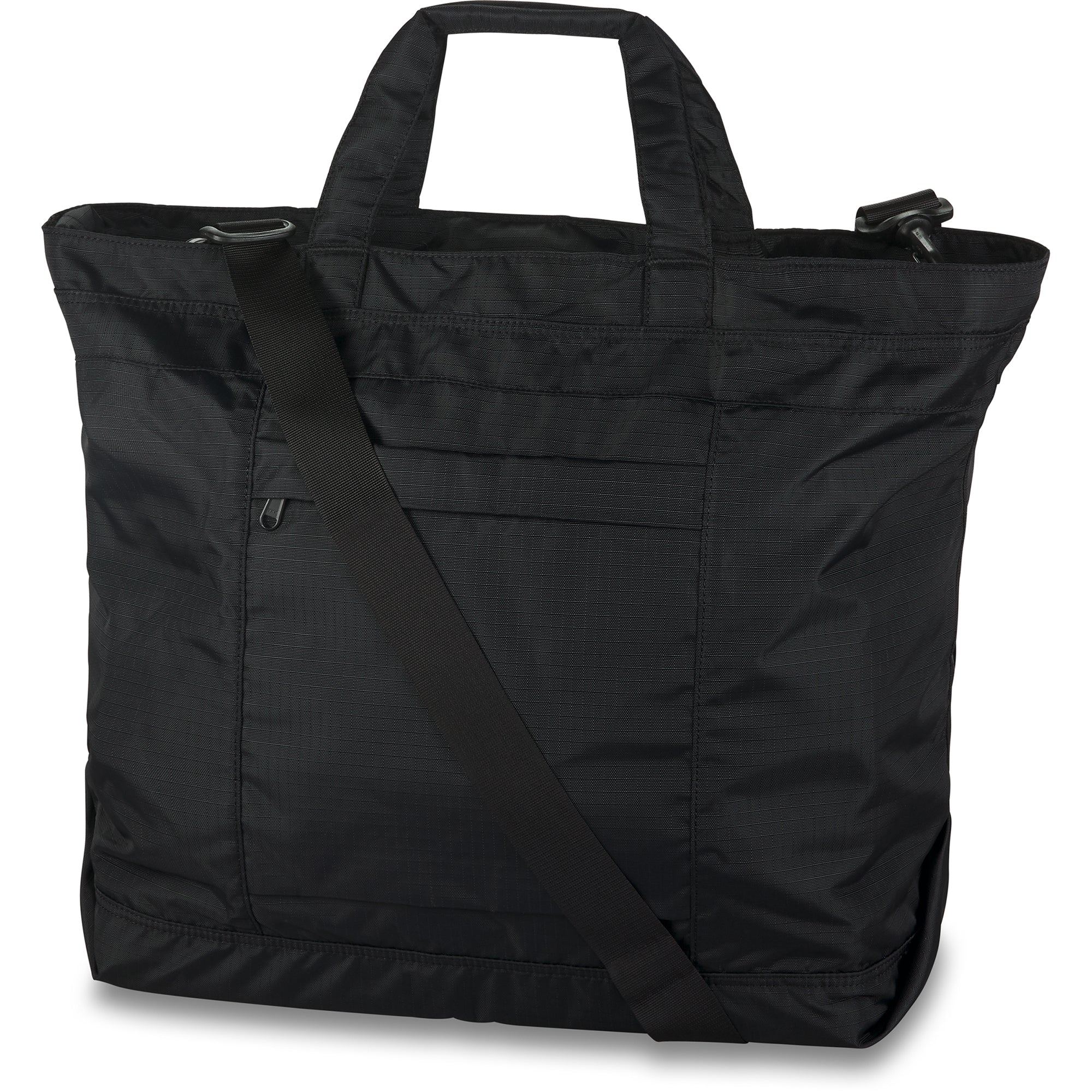 Verge Weekender Tote 34L Black Ripstop - Stylish Durable Travel Bag for Weekend Getaways, Gym & Work Commute