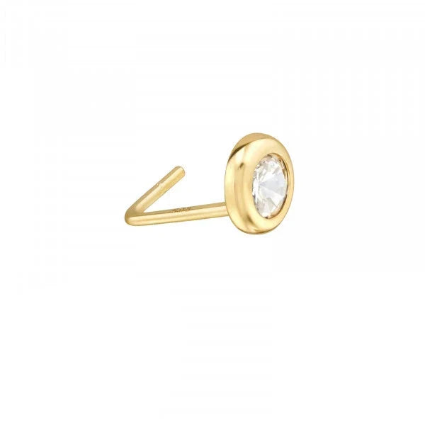 14K Gold Nose Stud 3mm - 18G Hypoallergenic Nose Ring for Sensitive Skin | Perfect for Everyday Wear, Parties & Special Occasions