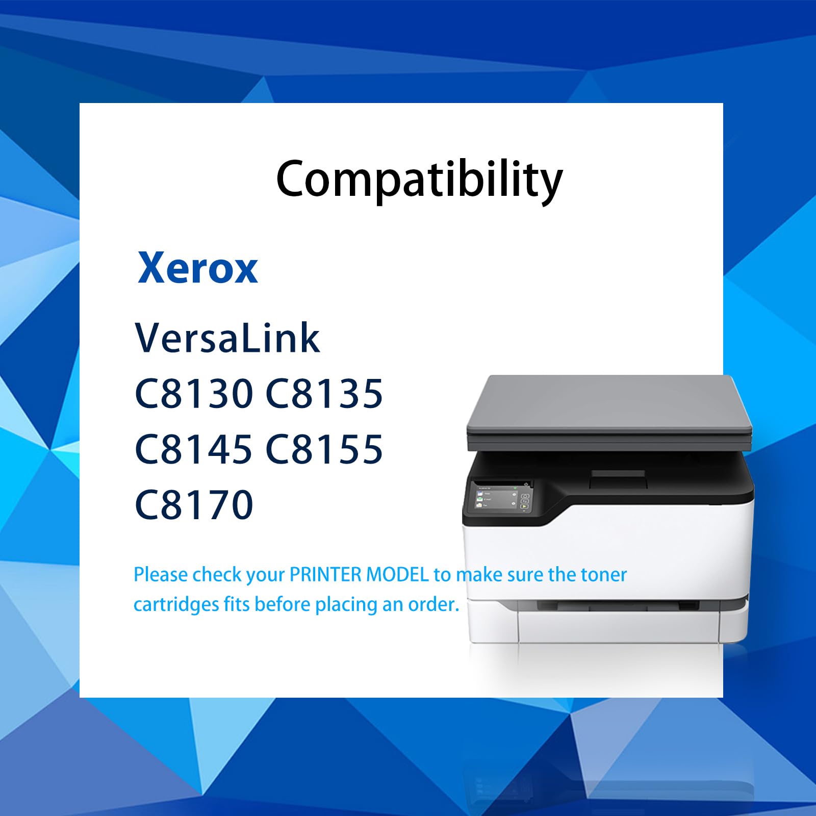 High-Yield Black Toner Cartridge C8130 (2-Pack) - Compatible with Xerox 006R01746 for AltaLink C8130/C8135/C8145/C8155/C8170 Laser Printers - Ideal for Office Printing & High-Volume Document Production