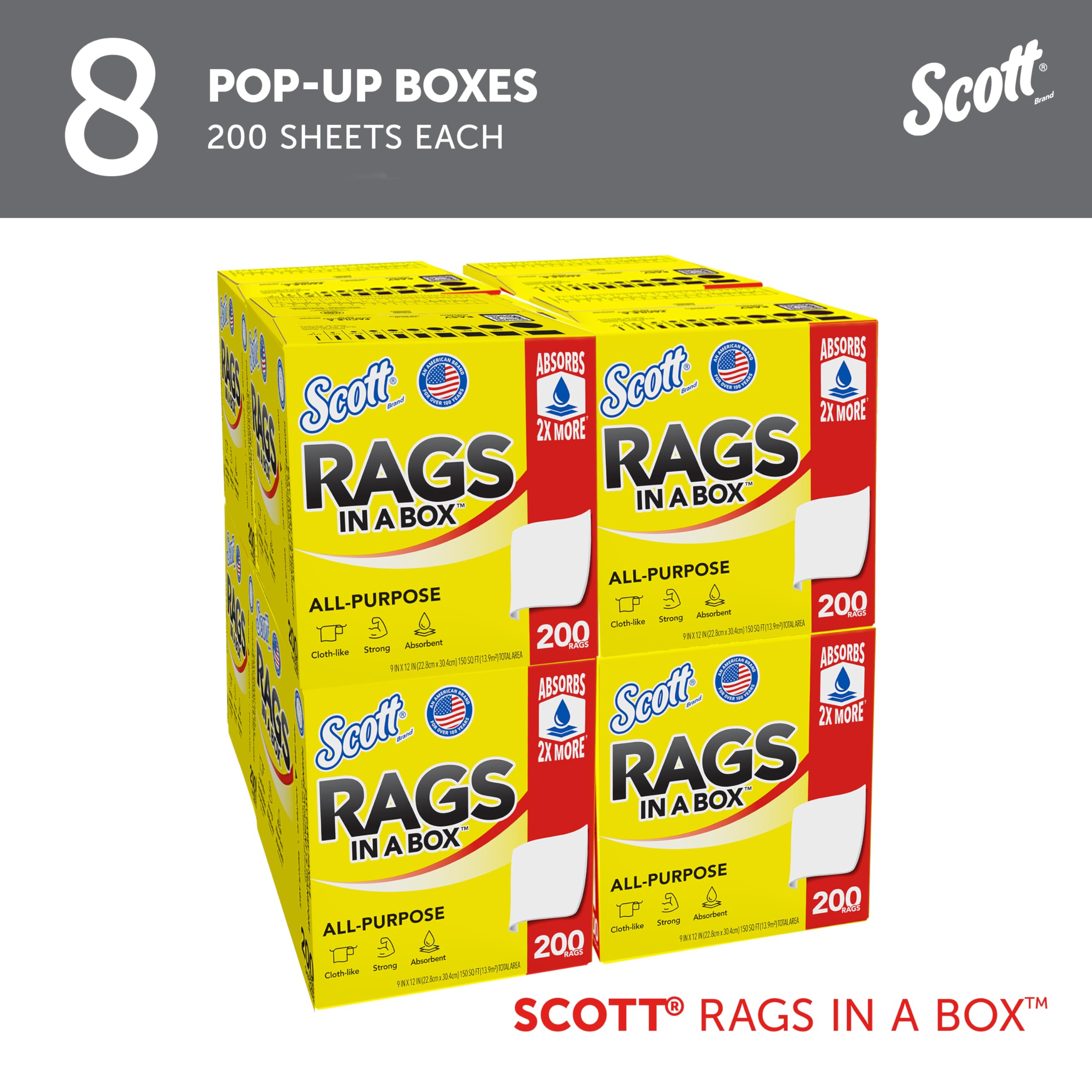 Scott® Shop Original™ Rags In A Box™ (75260) - 9