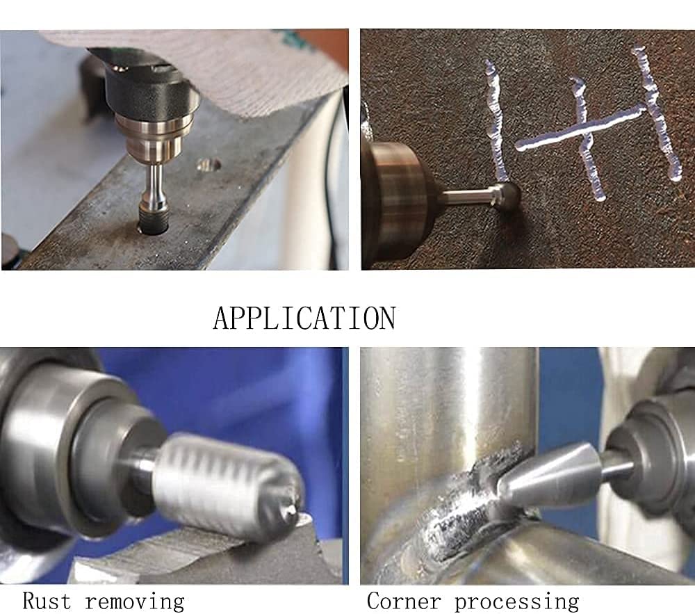 Utoolmart Tungsten Carbide Rotary Files - 3mm Shank Double Cut Conical Burrs (6mm Diameter) for Wood, Soft Metal & Carving - 3pc Set - Perfect for Die Grinder, Drill Bits, Polishing & DIY Projects
