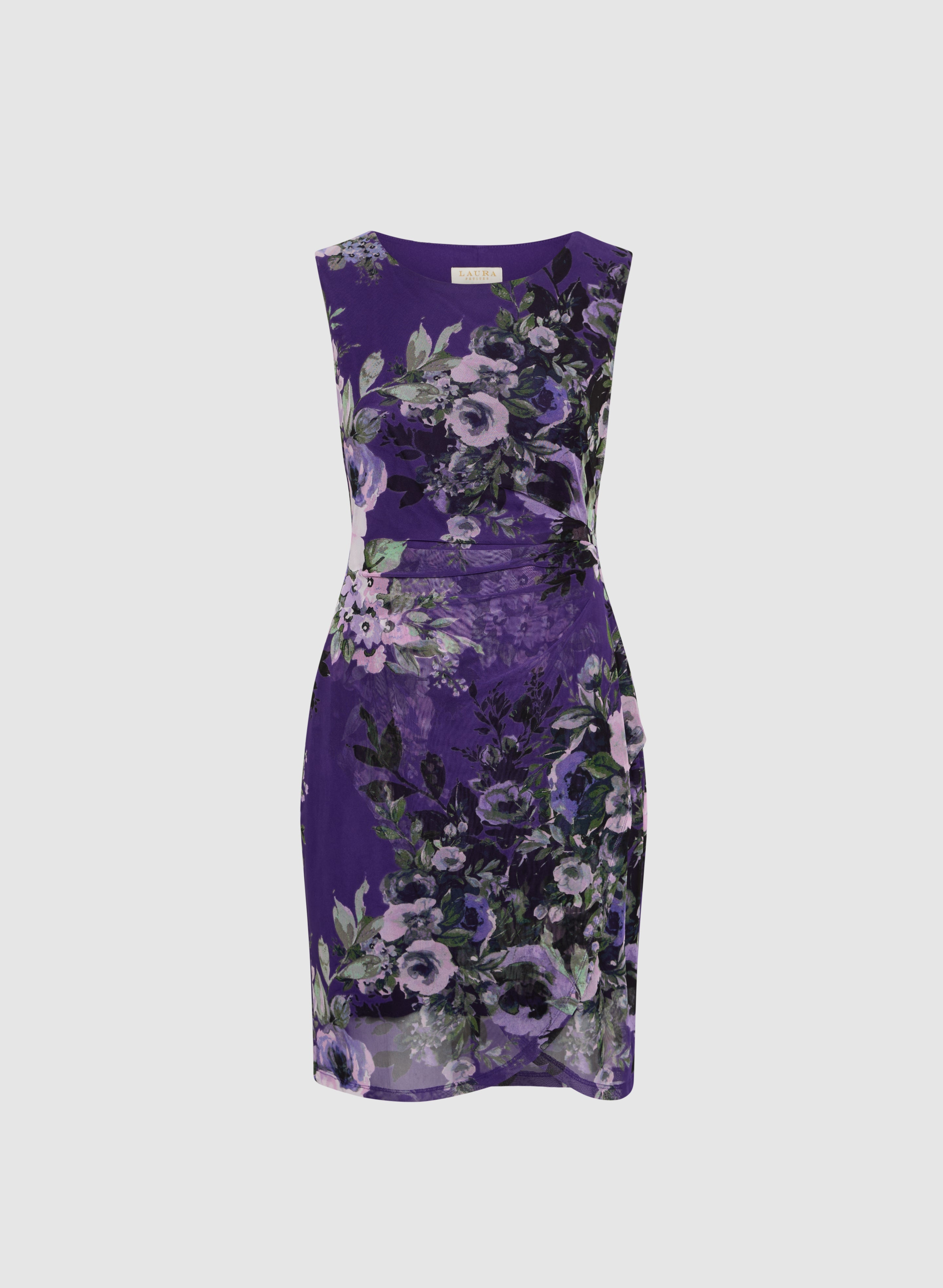 Floral Ruched Waist Dress for Women - Elegant Summer Midi Dress with Flowy Skirt | Perfect for Weddings, Parties & Date Nights
