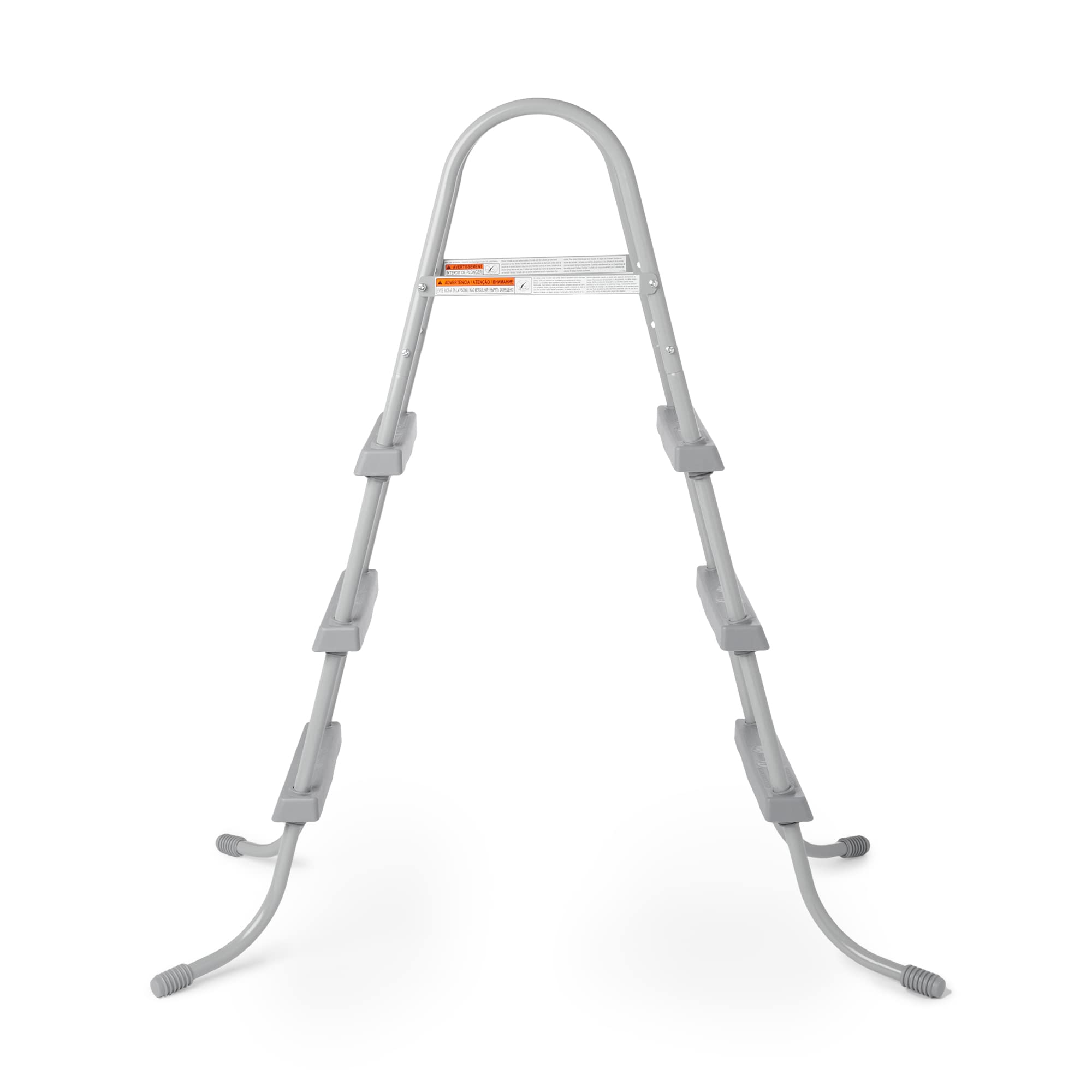 Bestway 58334E 36-Inch Steel Above Ground Pool Ladder with Non-Slip Steps - Safe & Sturdy Swimming Pool Access for Inground & Above Ground Pools - Perfect for Backyard, Family, and Kids Swimming Fun