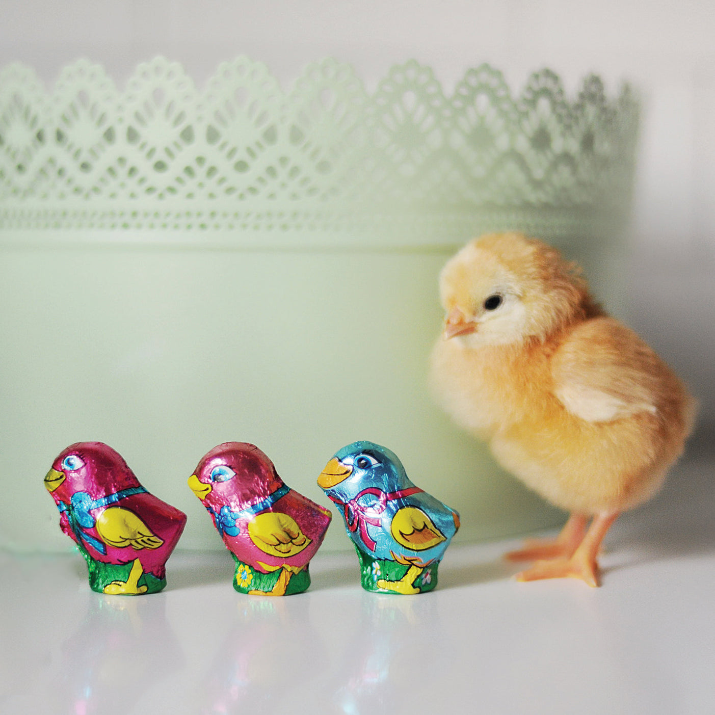 Premium Foiled Chocolate Easter Chicks - Delicious Milk Chocolate Easter Treats for Egg Hunts, Gift Baskets & Spring Celebrations