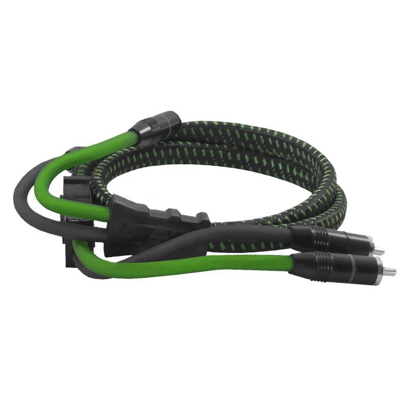 Deaf Bonce 3ft 2 Channel RCA Cable AP R1101 - High-Quality Audio Cable for Car Stereo, Home Theater & DJ Equipment
