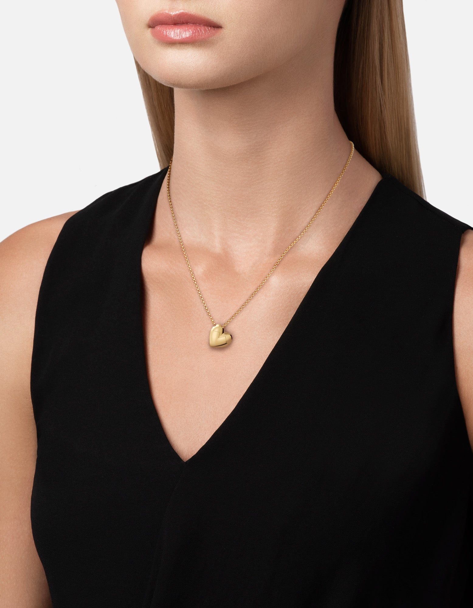 Heart Locket Pendant Necklace - 14K Gold Vermeil Jewelry for Women, Gift for Her - Perfect for Valentine's Day, Anniversary & Romantic Occasions