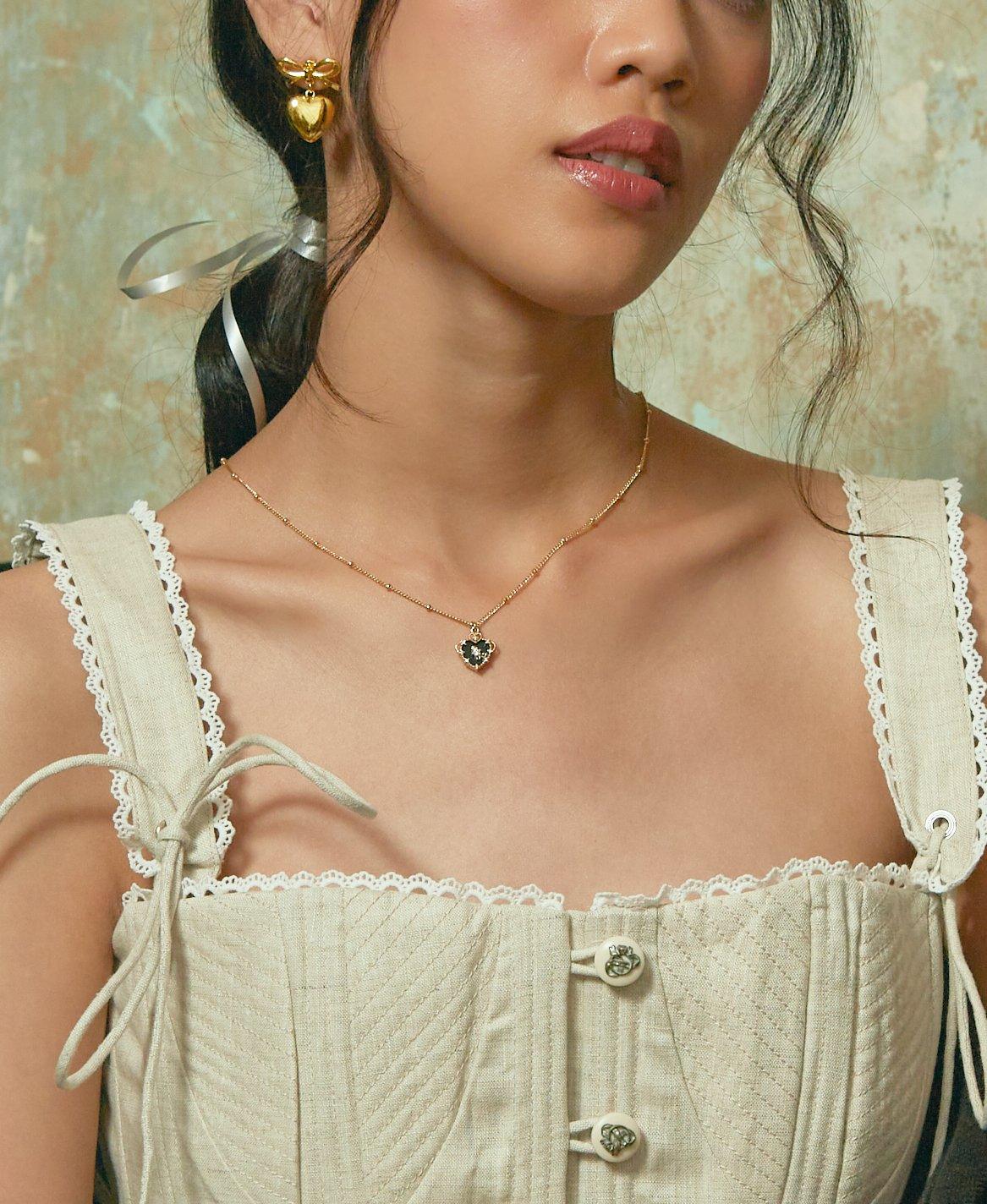 Mira Necklace for Women - Elegant Gold Plated Pendant with Cubic Zirconia - Perfect for Weddings, Parties & Everyday Wear