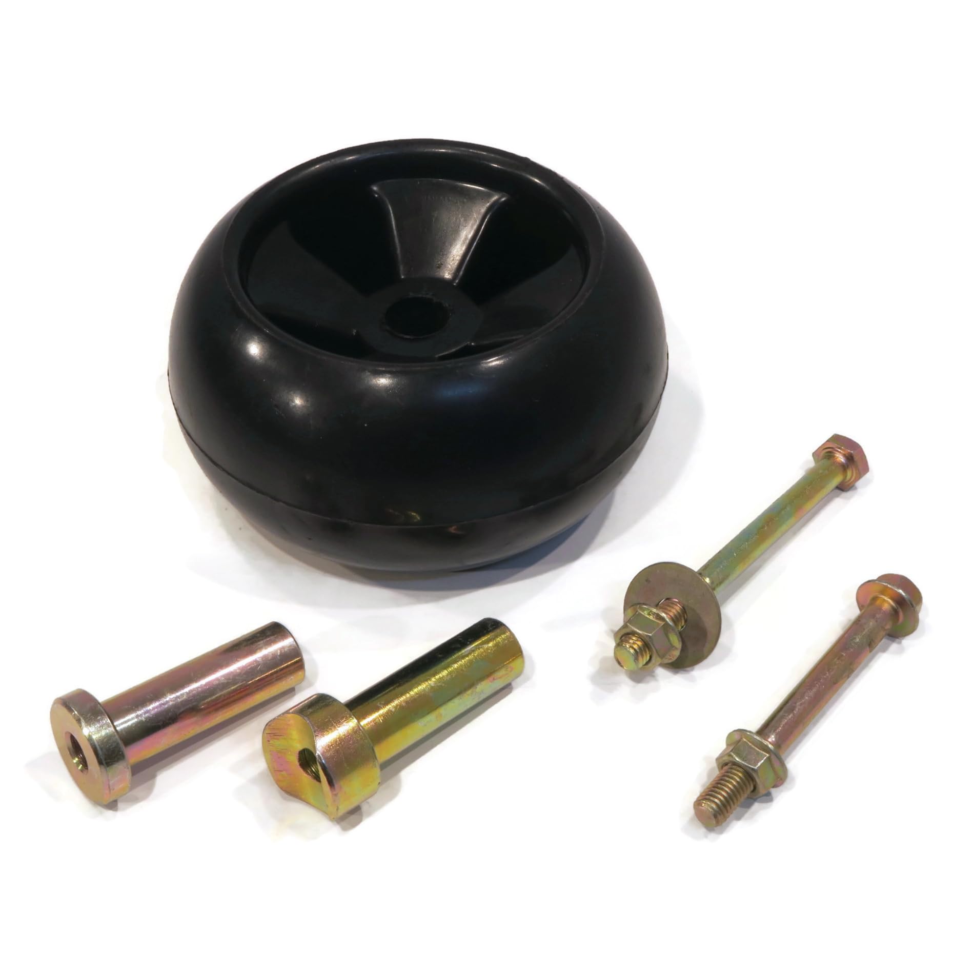 (4-Pack) Grasshopper 484225 Lawnmower Tractor Deck Wheel Assembly Kit - Replacement Parts for Mower Deck Wheels - Perfect for Lawn Maintenance and Tractor Repair