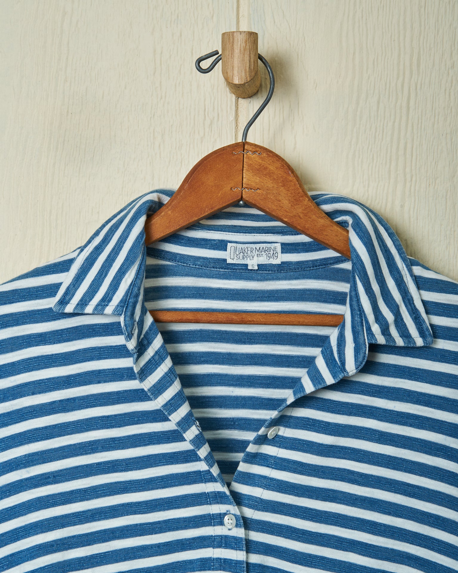 Avalon Indigo Knit Top - Blue & White Striped Women's Casual Shirt for Everyday Wear & Layering