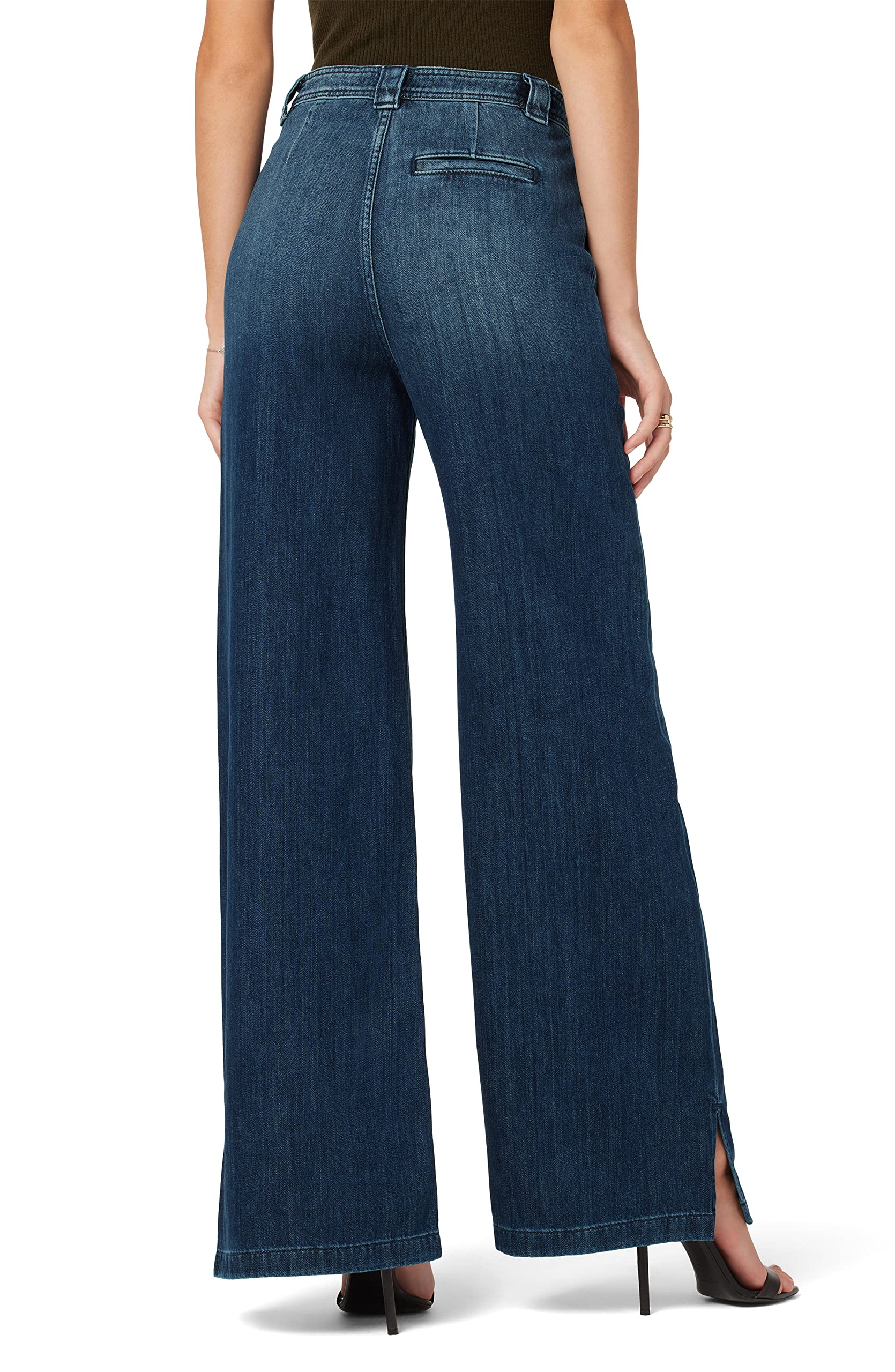 HUDSON Women's Wide Leg Drawstring Trouser Pants - Comfortable High Waist Casual Lounge Pants for Work, Travel & Relaxation