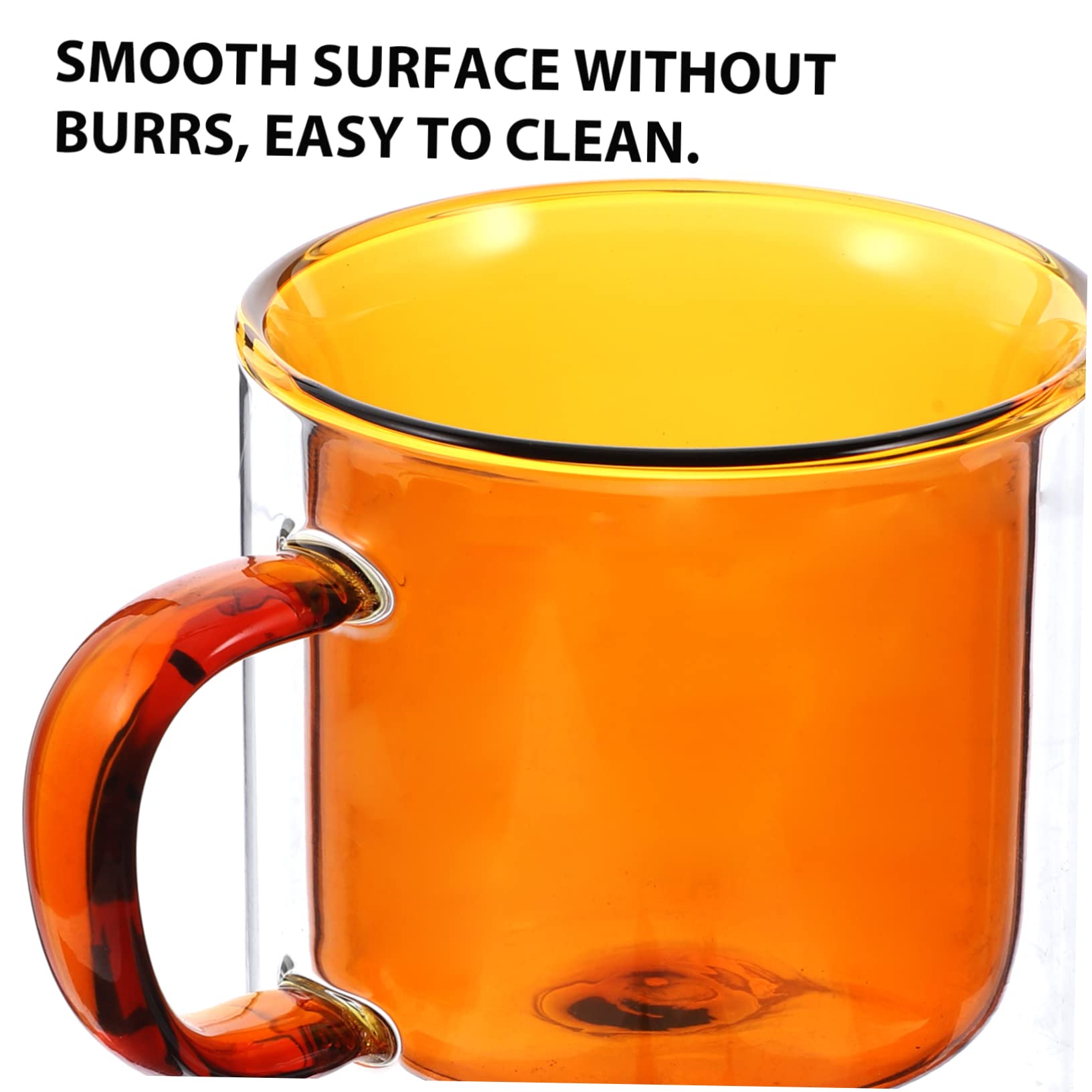 ABOOFAN Double Wall Insulated Glass Coffee Mug - 12oz Espresso Cup with Lid, Travel Mug for Hot/Cold Beverages, Perfect for Coffee, Tea, Beer - Ideal for Home, Office & Outdoor Use