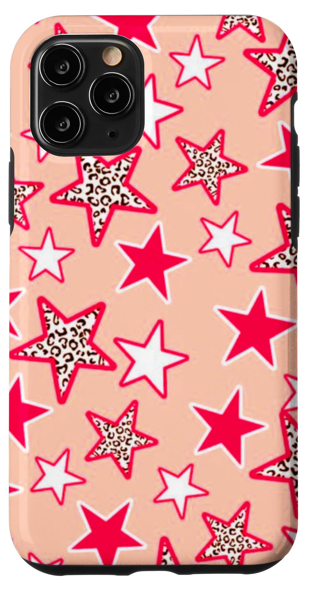 Cute Retro Animal Stars iPhone 11 Pro Case - Trendy Indie Preppy Aesthetic Print Phone Cover for Women & Men - Perfect for School, Work, Travel & Everyday Use