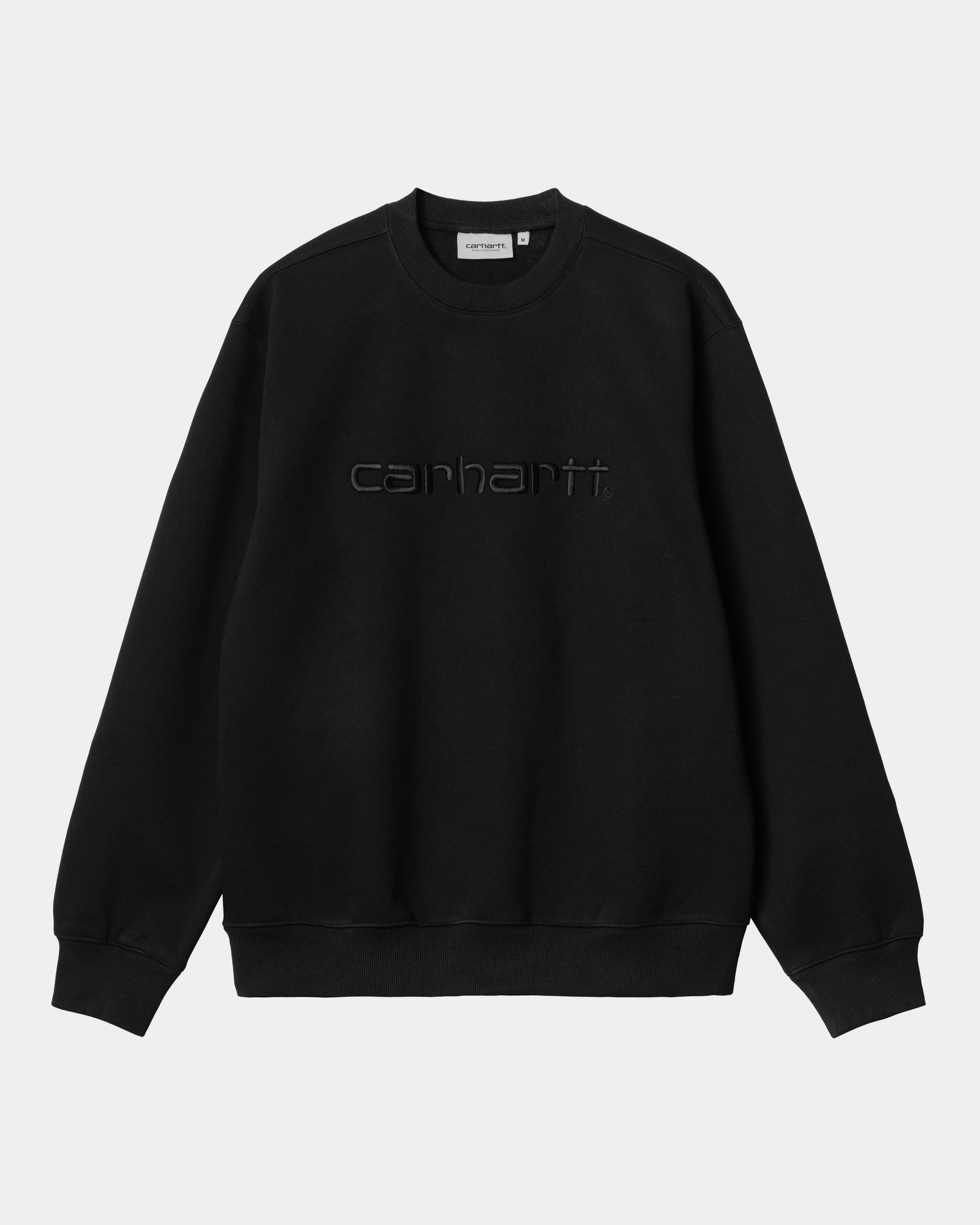 Carhartt Men's Heavyweight Sweatshirt - Black | Durable Cotton Pullover for Work & Outdoor Activities