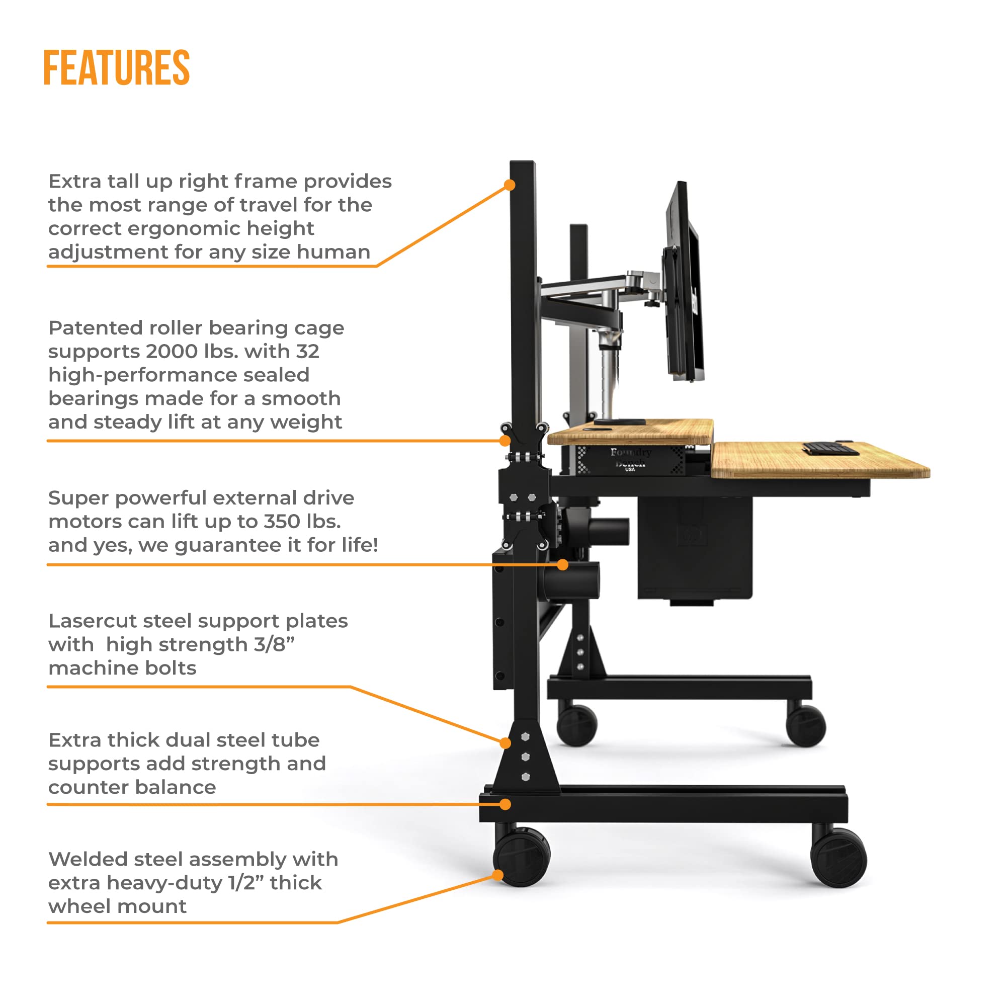VERSADESK® Foundry Bench® 48
