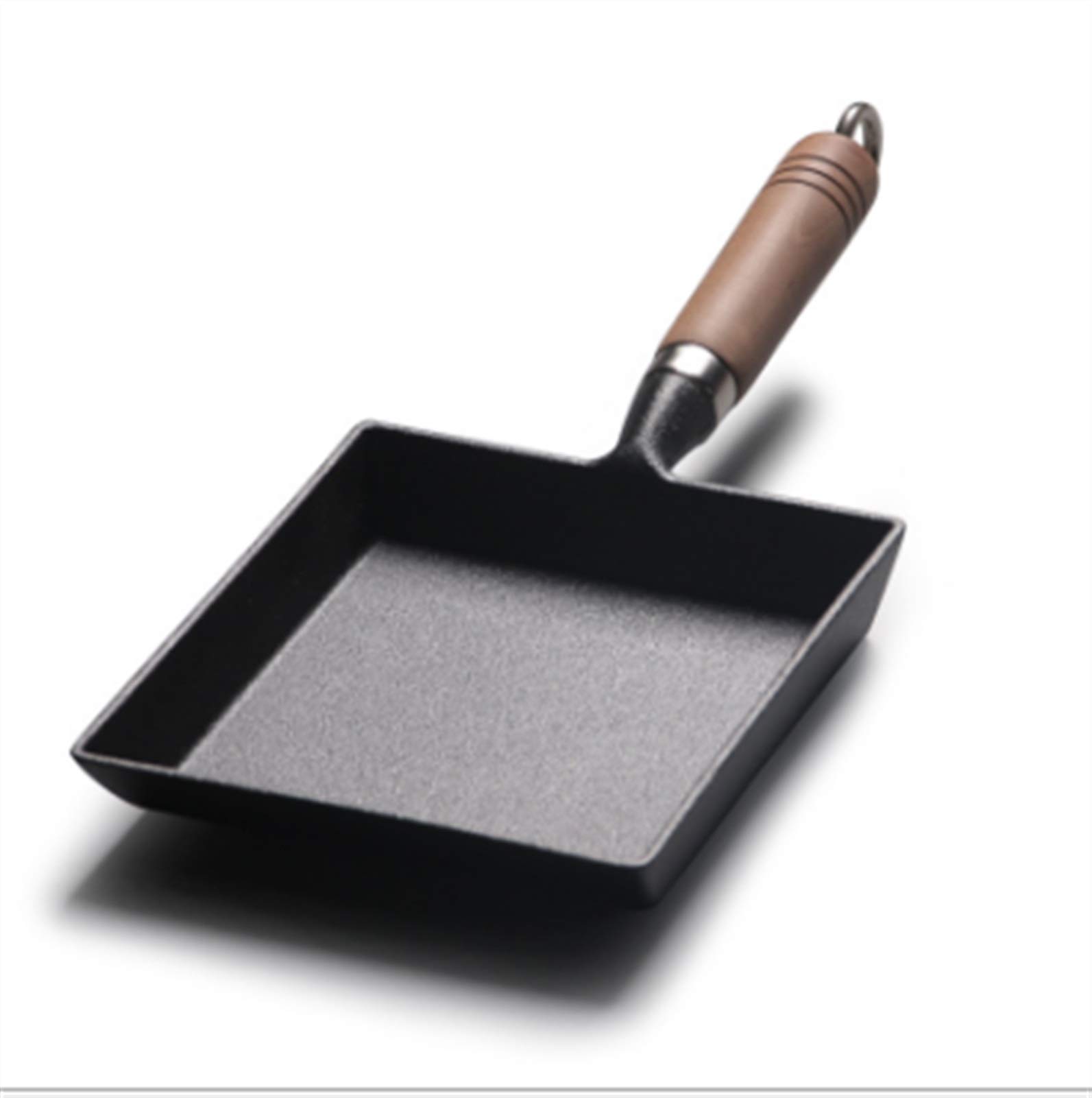MIAOMSI Thickened Non-Stick Japanese Omelette Pan - Rectangular Mini Frying Pan for Pancakes, Eggs & Crepes - Perfect for Breakfast, Brunch & Home Cooking (Cast Iron, Easy Clean)