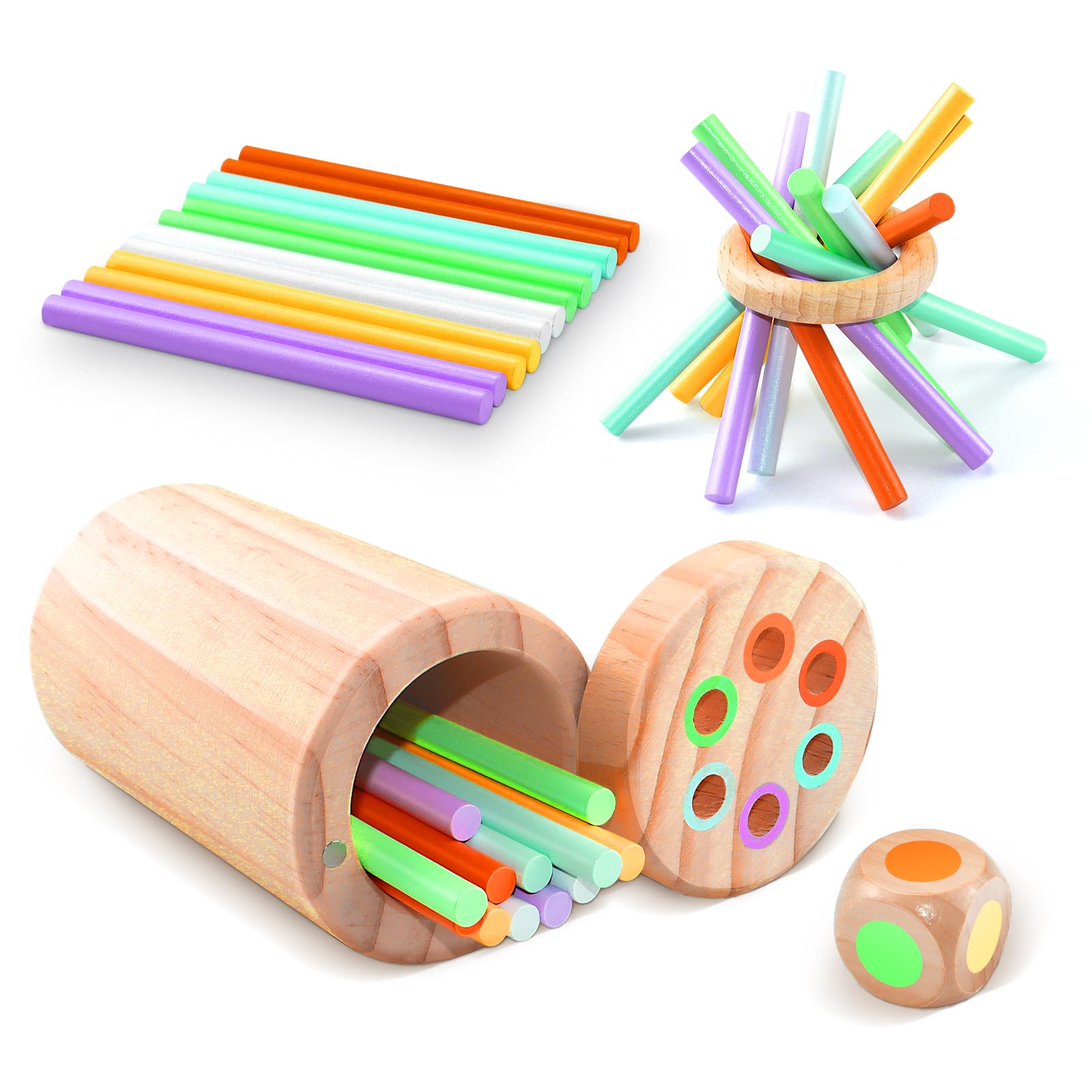 Montessori Wooden Color Matching Toy for Toddlers 1-3 Years Old | Fine Motor Skills & Sensory Learning Toy | Educational Gift for Boys & Girls | Perfect for Preschool Learning & Home Playtime Activities