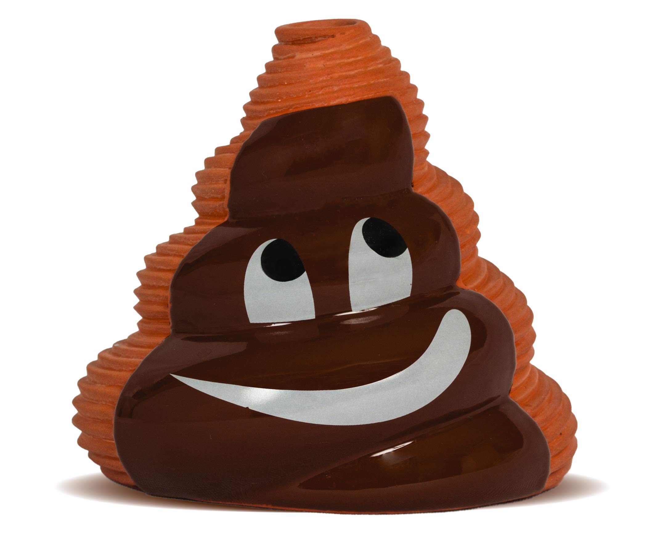 Chia Pet Emoji Poopy with Seed Pack - Decorative Pottery Planter Kit for Easy & Fun Growing - Unique Novelty Gift for Birthdays, Holidays & Housewarming - Perfect for Home Decor, Office Desk & Kids' Gardening Activities