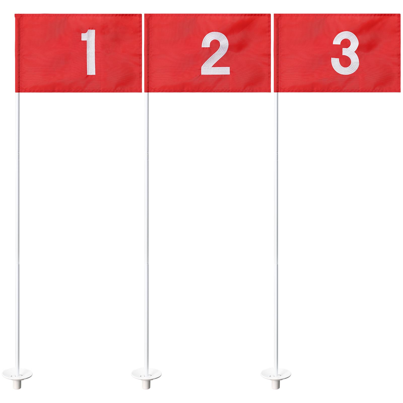 188cm Green Golf Flag Stick - Premium Golf Course Flag for Driving Range, Backyard, and Mini Golf Practice | Perfect for Home Putting Greens & Outdoor Training