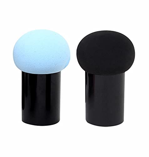 Premium Women's & Girls' Mushroom Head Beauty Blender - Soft Makeup Sponge for Foundation & Powder - Hypoallergenic Cosmetic Puff (Pack of 2, Multicolor) - Perfect for Everyday Makeup & Professional Contouring