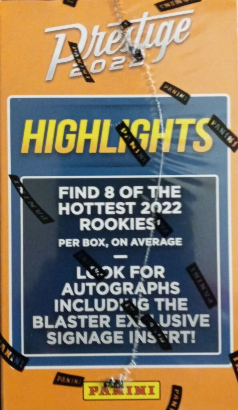 2022 Panini Prestige NFL Football Blaster Box - 66 Trading Cards per Box with Blaster Exclusive Diamond Parallel, Rookie Cards & Autographs | Superior Sports Investments Exclusive | Perfect for NFL Collectors, Fantasy Football Fans & Sports Memorabilia Enthusiasts