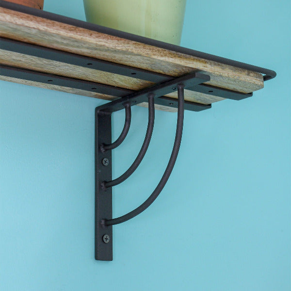 Vita Windowsill Shelf Bracket - Heavy Duty Floating Shelf Brackets for Kitchen, Bathroom, Living Room - Rustproof Metal Wall Mounted Shelf Supports for Home Decor & Organization