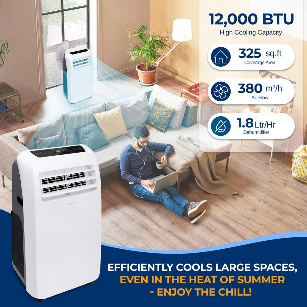 Portable Room Air Conditioner & Heater - Compact Cooling & Heating Unit for Home, Office, Bedroom - Energy Efficient & Quiet Operation - Perfect for Small Spaces, Dorm Rooms, and Apartments