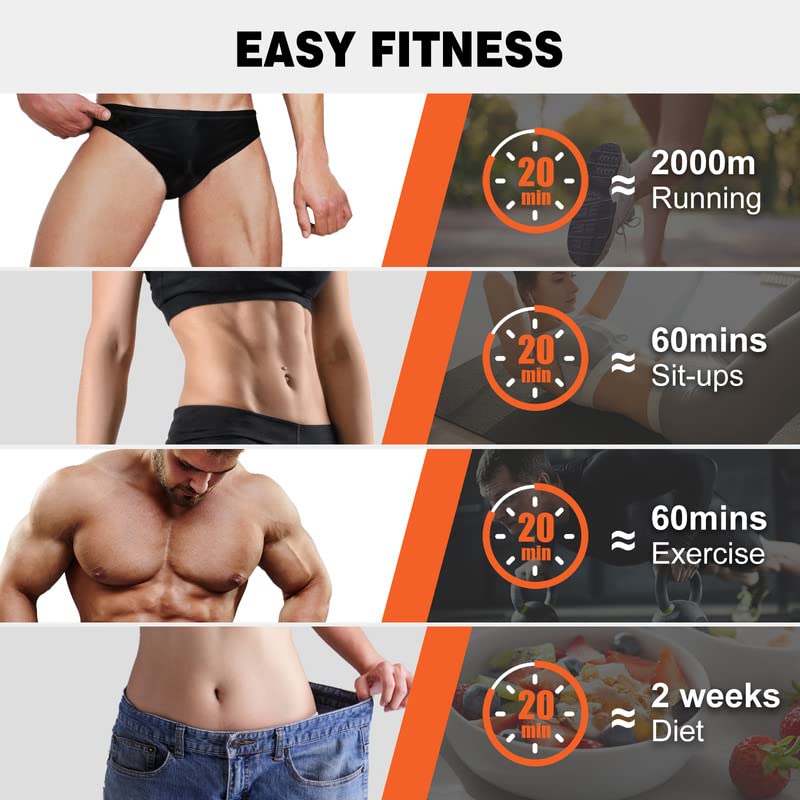 Joinpital ABS Stimulator - USB Rechargeable Ab Machine for Abdomen, Arm & Leg Workouts - Strength Training Equipment for Men & Women - Perfect for Home Gym, Office & Travel Fitness