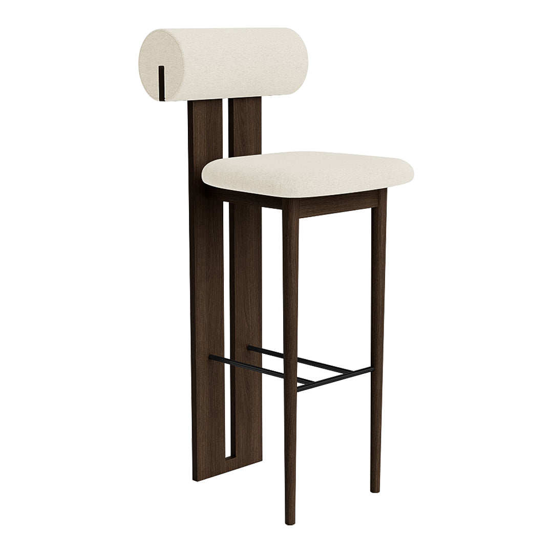 Norr11 Hansen Hyldahl Hippo Bar Stool - Modern Scandinavian Bar Chair for Kitchen, Dining & Lounge - Perfect for Home, Cafe & Restaurant Decor