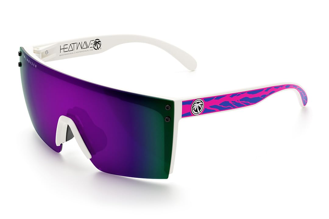 Heat Wave Visual Laser Face Custom Sunglasses - Polarized UV Protection for Men & Women - Perfect for Outdoor Sports, Driving, and Beach Vacations