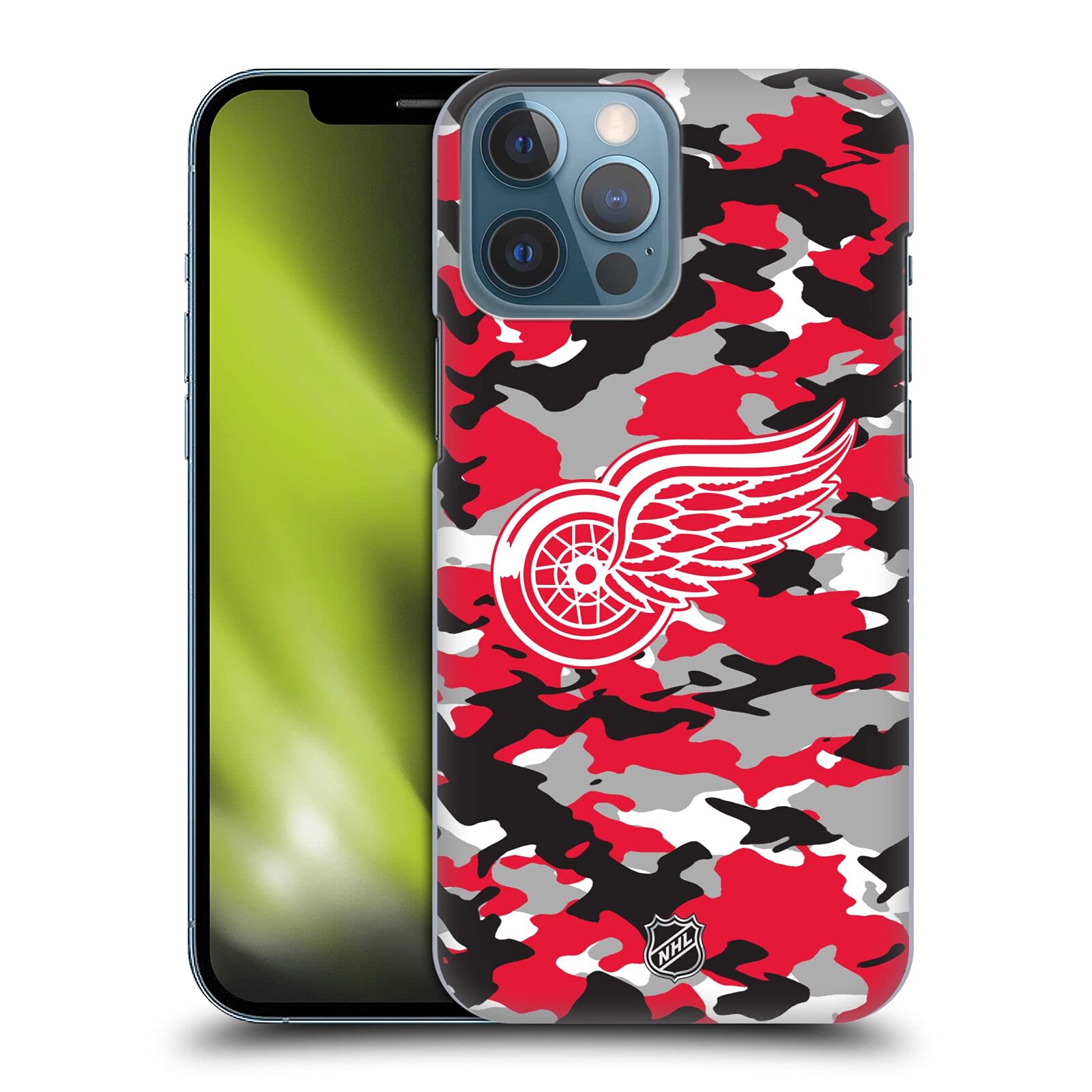 Officially Licensed NHL Camouflage Detroit Red Wings iPhone 13 Pro Max Hard Case - Durable Protective Phone Cover for Hockey Fans | Perfect for Games, Travel & Everyday Use