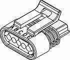 5P F BLK Automotive Connector Assembly MP 150.2 Series (50 Pack) - Waterproof Electrical Connectors for Car, Truck, Boat & RV Wiring Systems