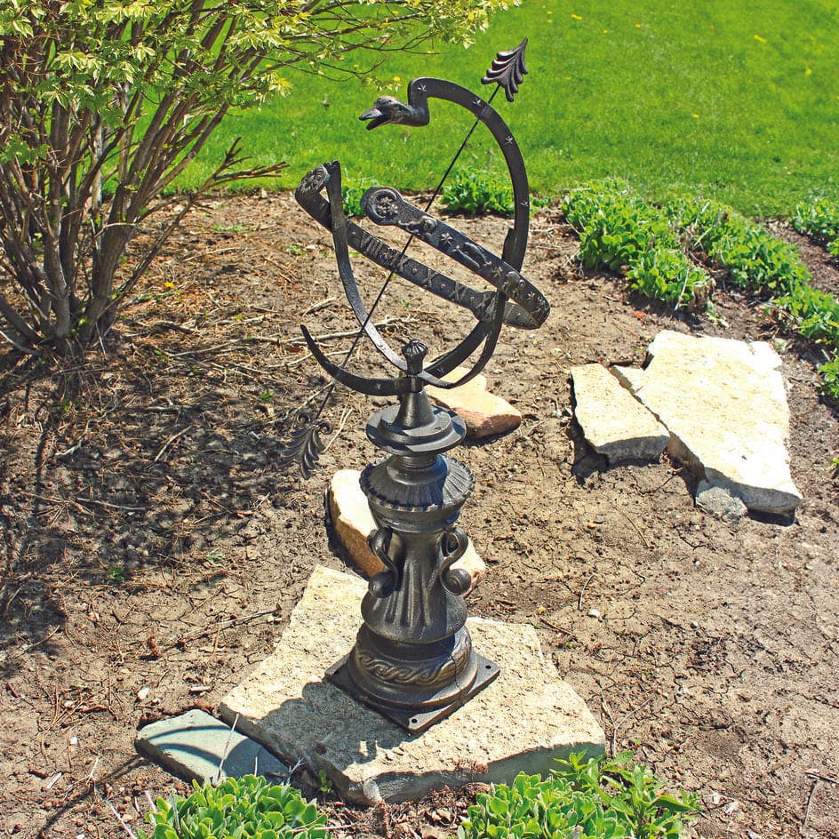 Design Toscano Authentic Hyde Park Garden Armillary Sphere - Vintage Outdoor Decor for Patio, Garden, and Backyard