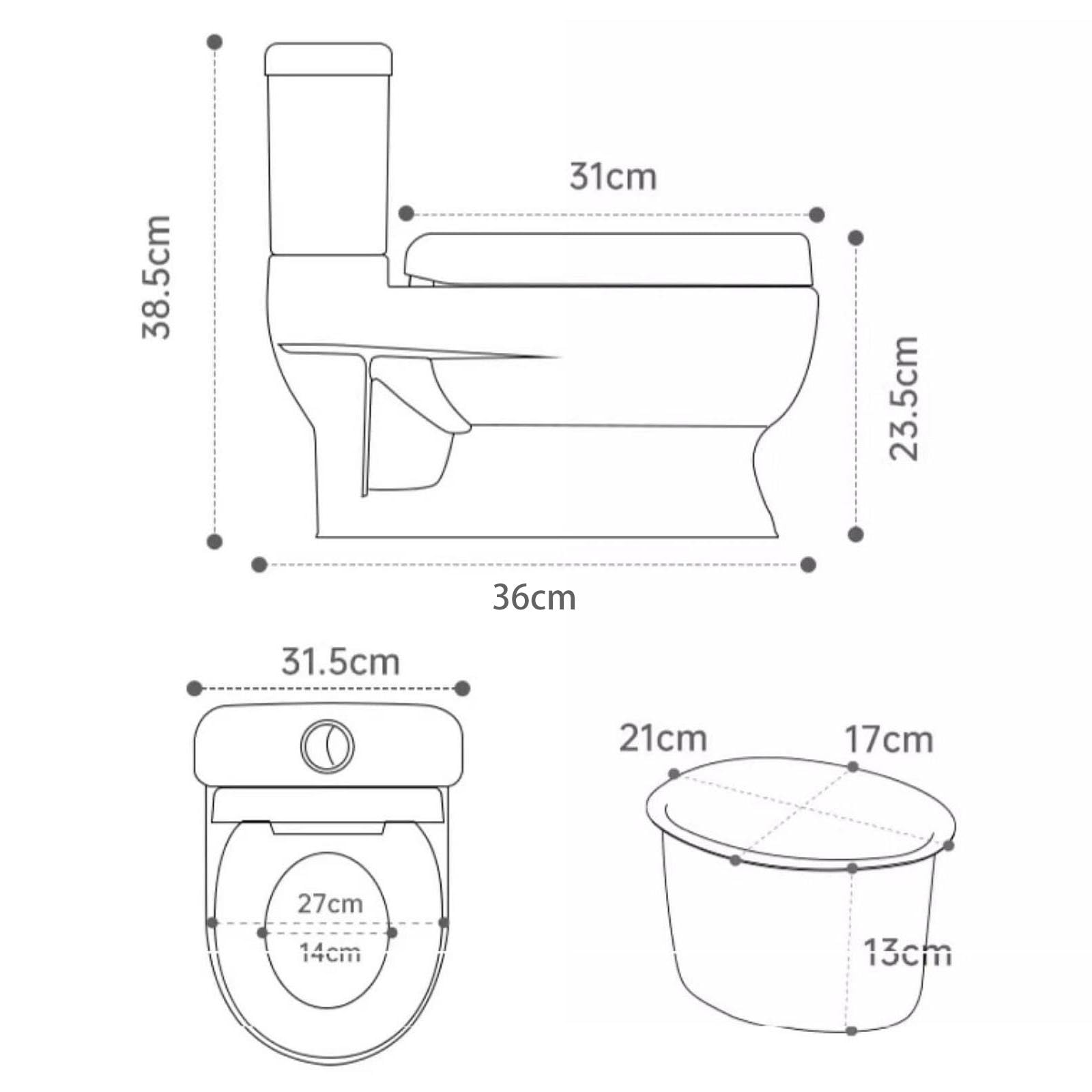 Harayaa Baby Potty Training Toilet with Removable Seat & Flush Sound - Adjustable Potty Chair for Toddlers, Boys & Girls - Perfect for Home, Travel & Daycare Use