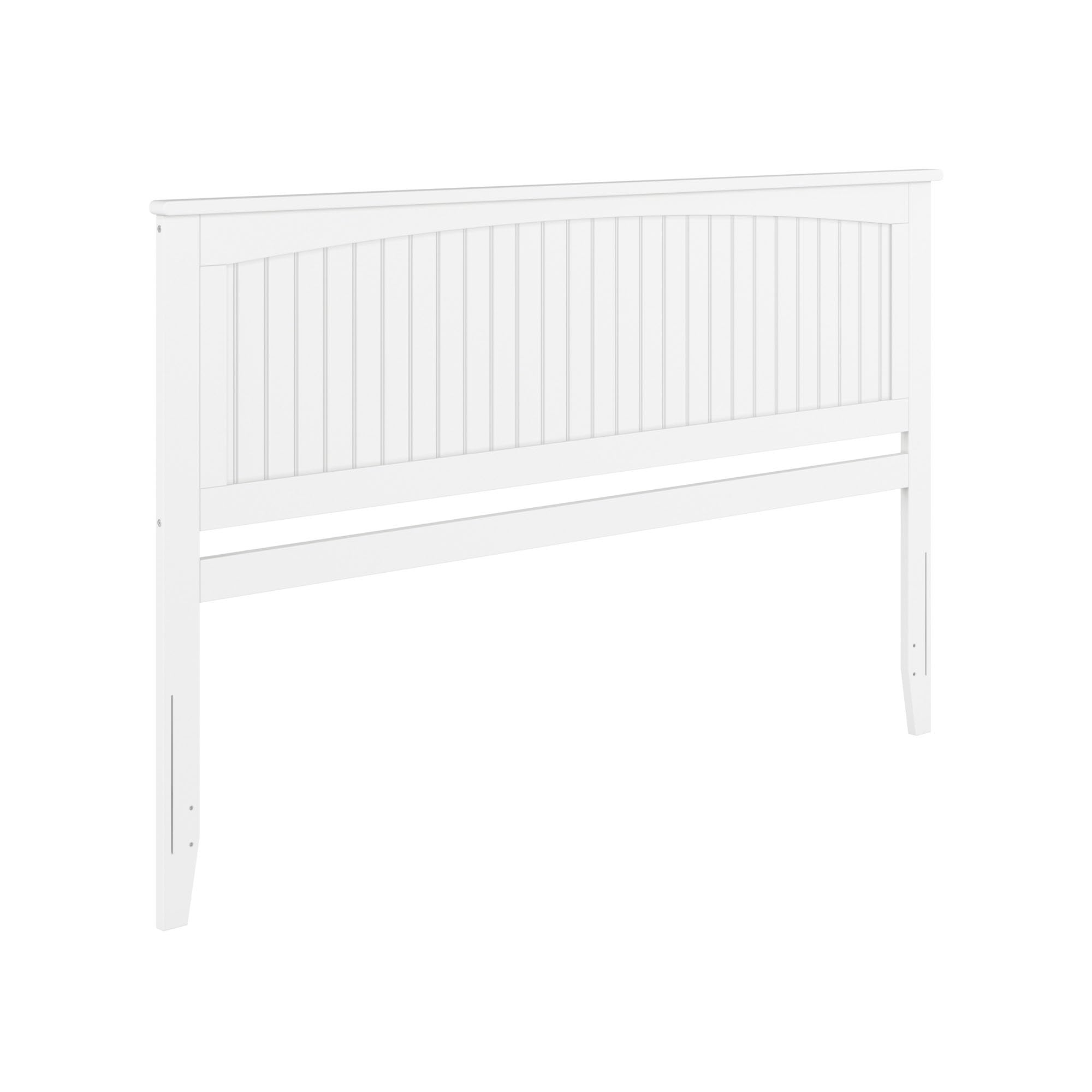 Atlantic Furniture AR282852 Nantucket King Size Headboard in White - Coastal Bedroom Decor for Master & Guest Rooms
