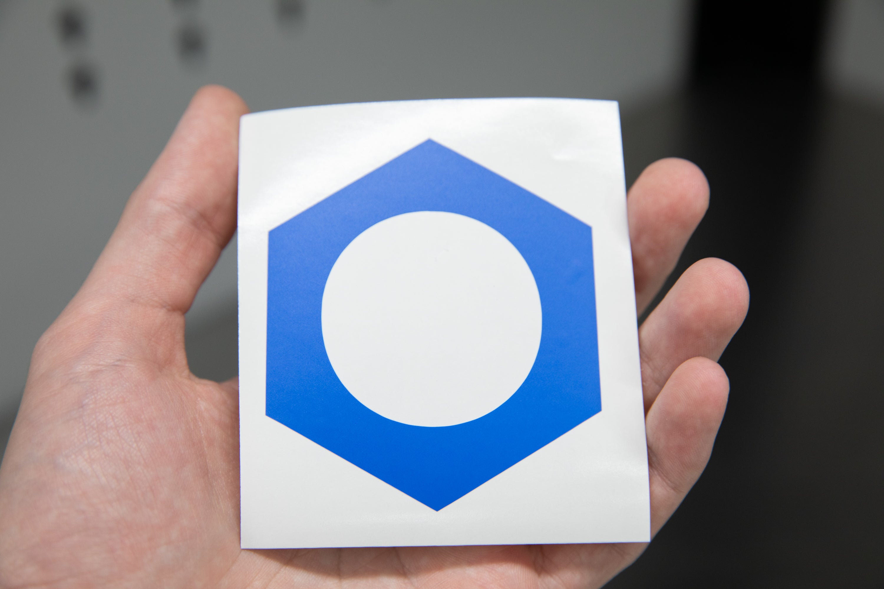 Custom Die-Cut Vinyl Hex Logo Decal Stickers - Waterproof & Durable for Cars, Laptops, Walls - Perfect for Branding, Personalization & DIY Projects