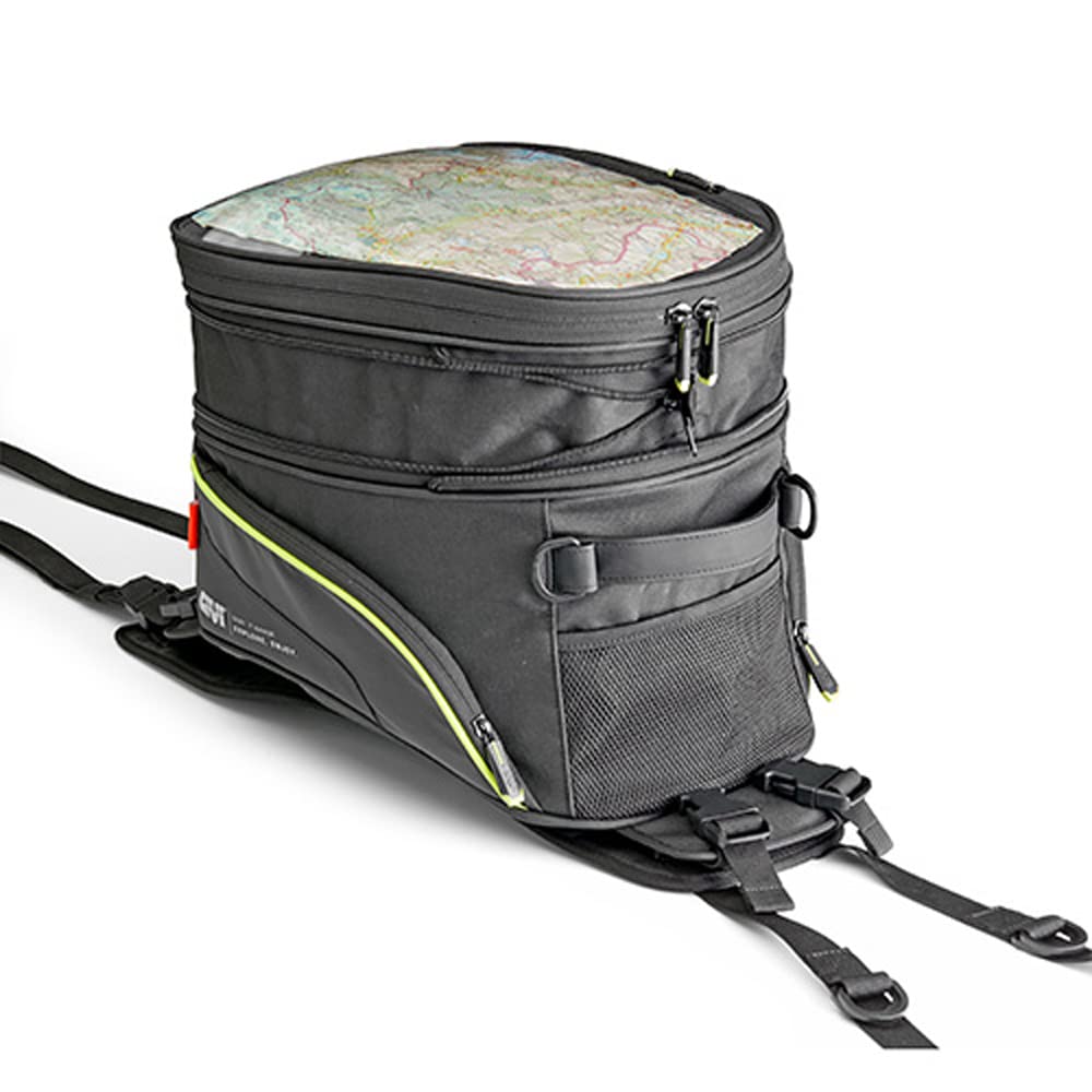 GIVI EA142 Expandable Motorcycle Tank Bag - Waterproof & Durable for Adventure Riding, Commuting & Touring - Fits Most Bikes with Magnetic or Strap Mount