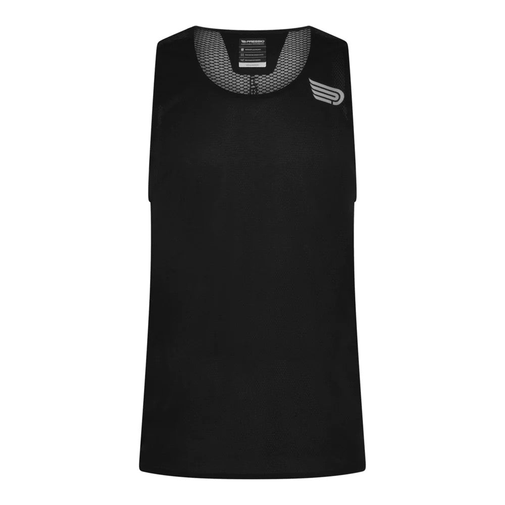 Pressio Men's Elite Wrestling Singlet - Black & Silver for Competition & Training - High-Performance Compression Gear for MMA, BJJ & Grappling